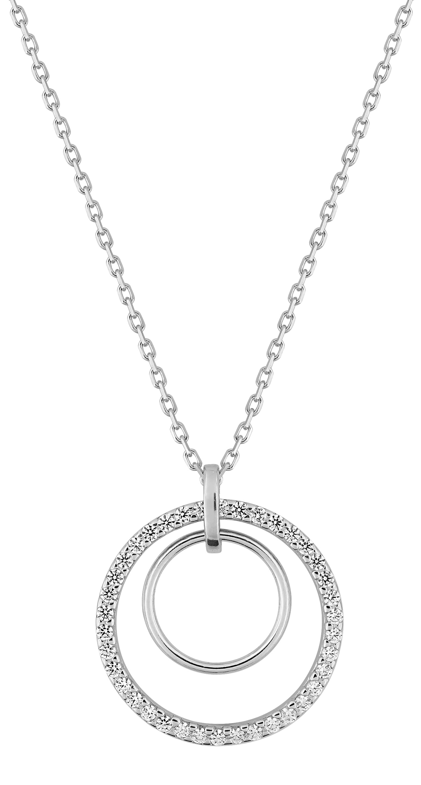 Collier Oxydes de Zirconium & Argent