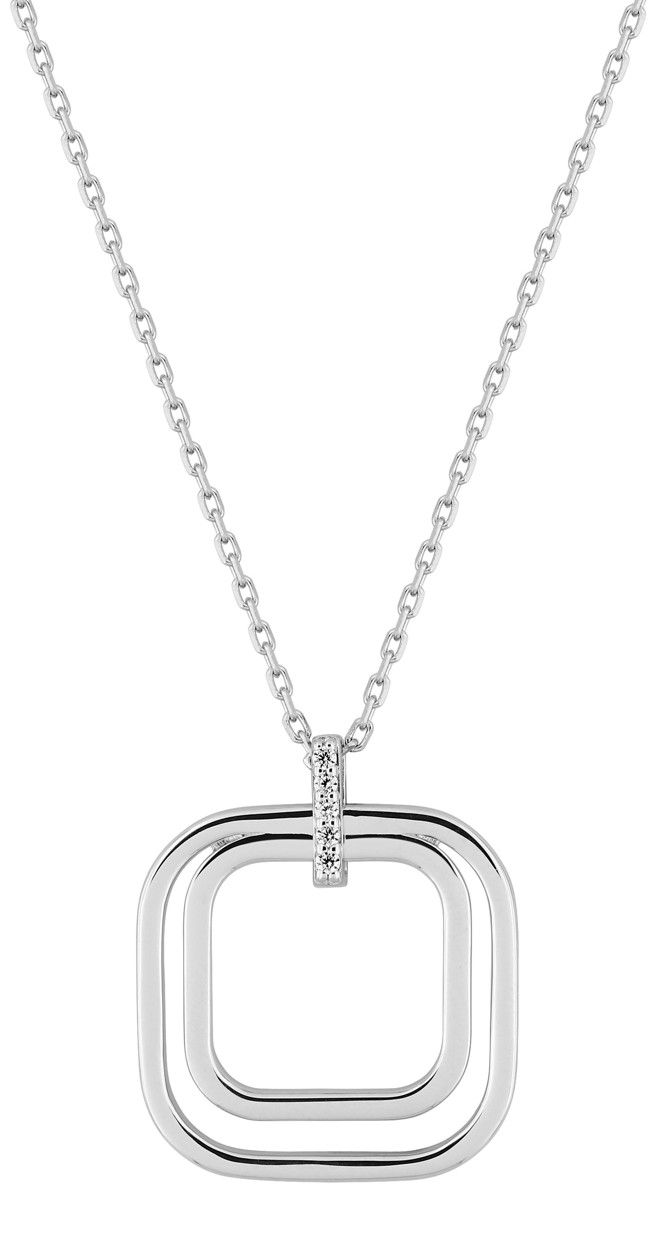 Collier Oxydes de Zirconium & Argent