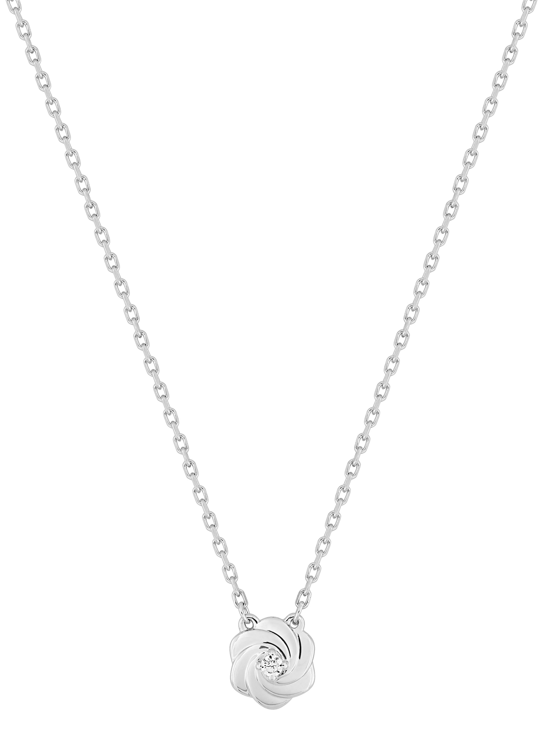Collier Oxydes de Zirconium & Argent