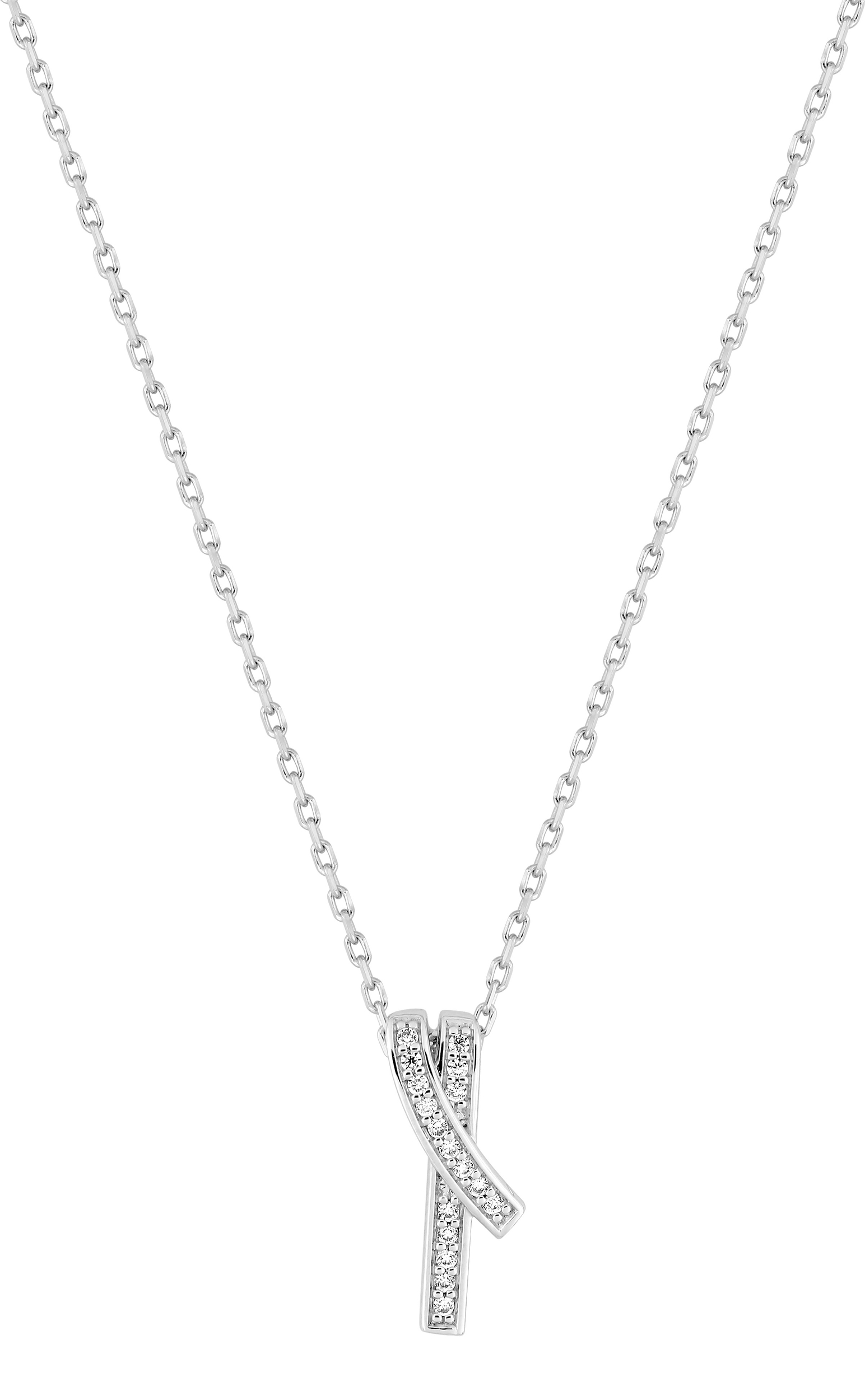 Collier Oxydes de Zirconium & Argent