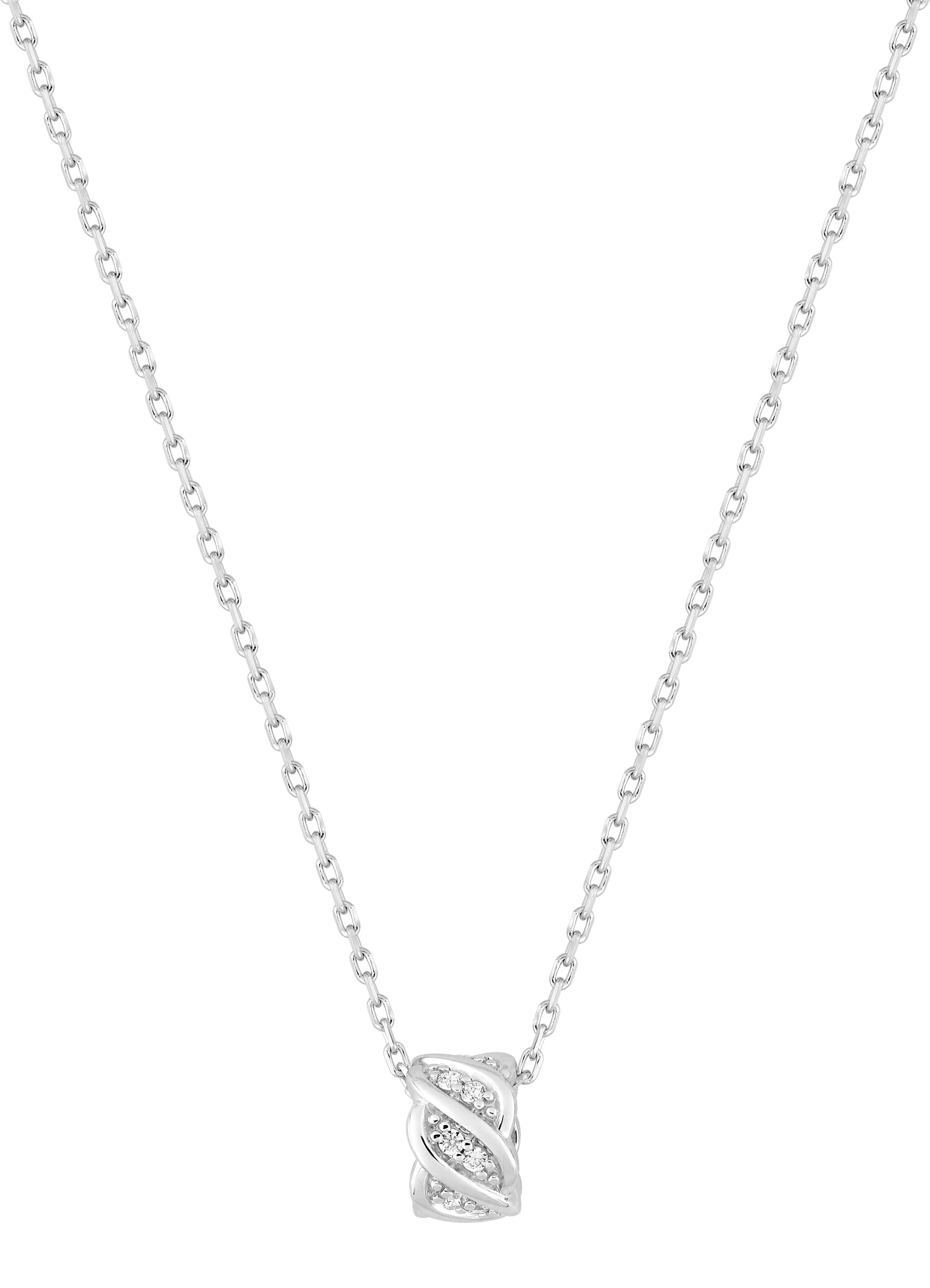 Collier Oxydes de Zirconium & Argent