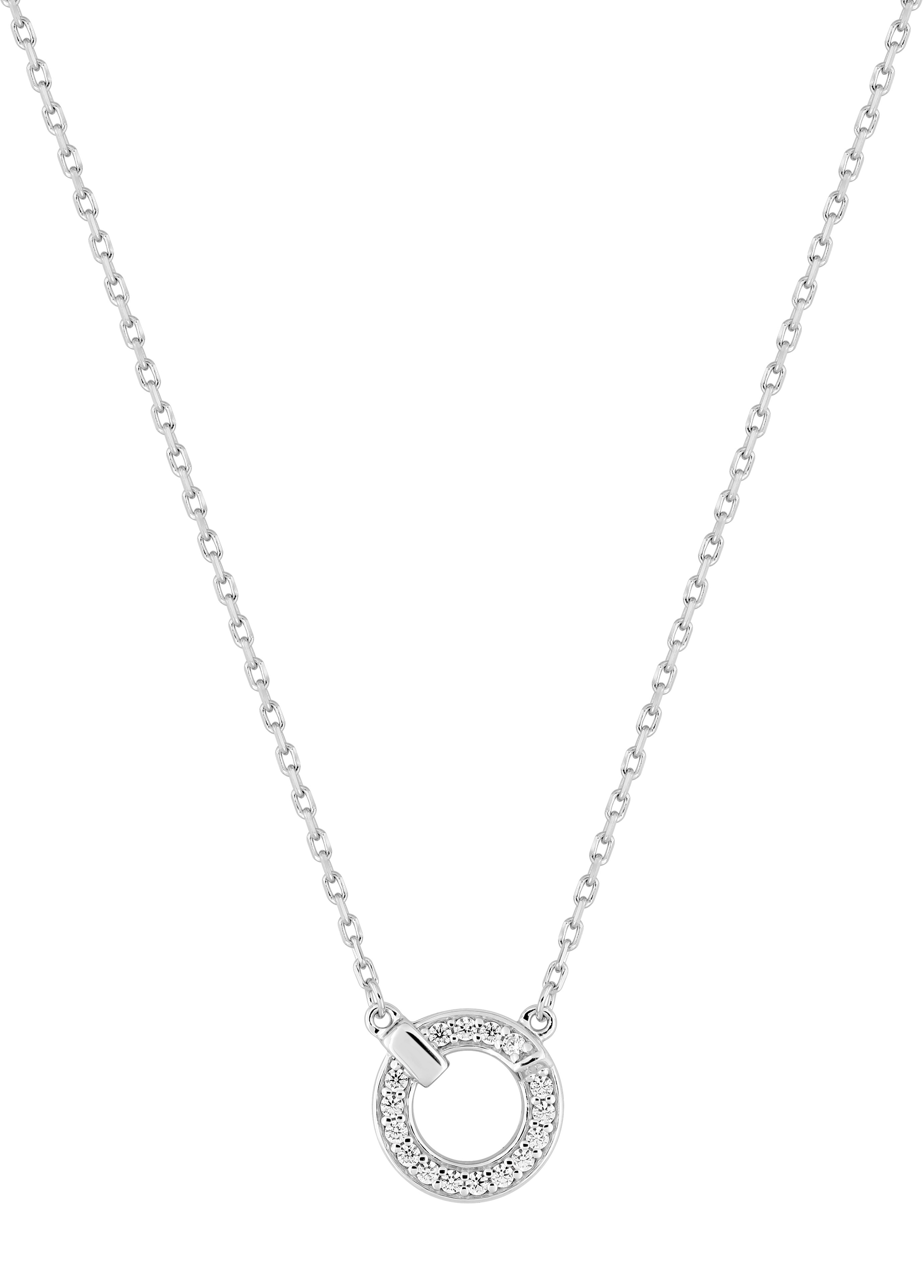 Collier Oxydes de Zirconium & Argent