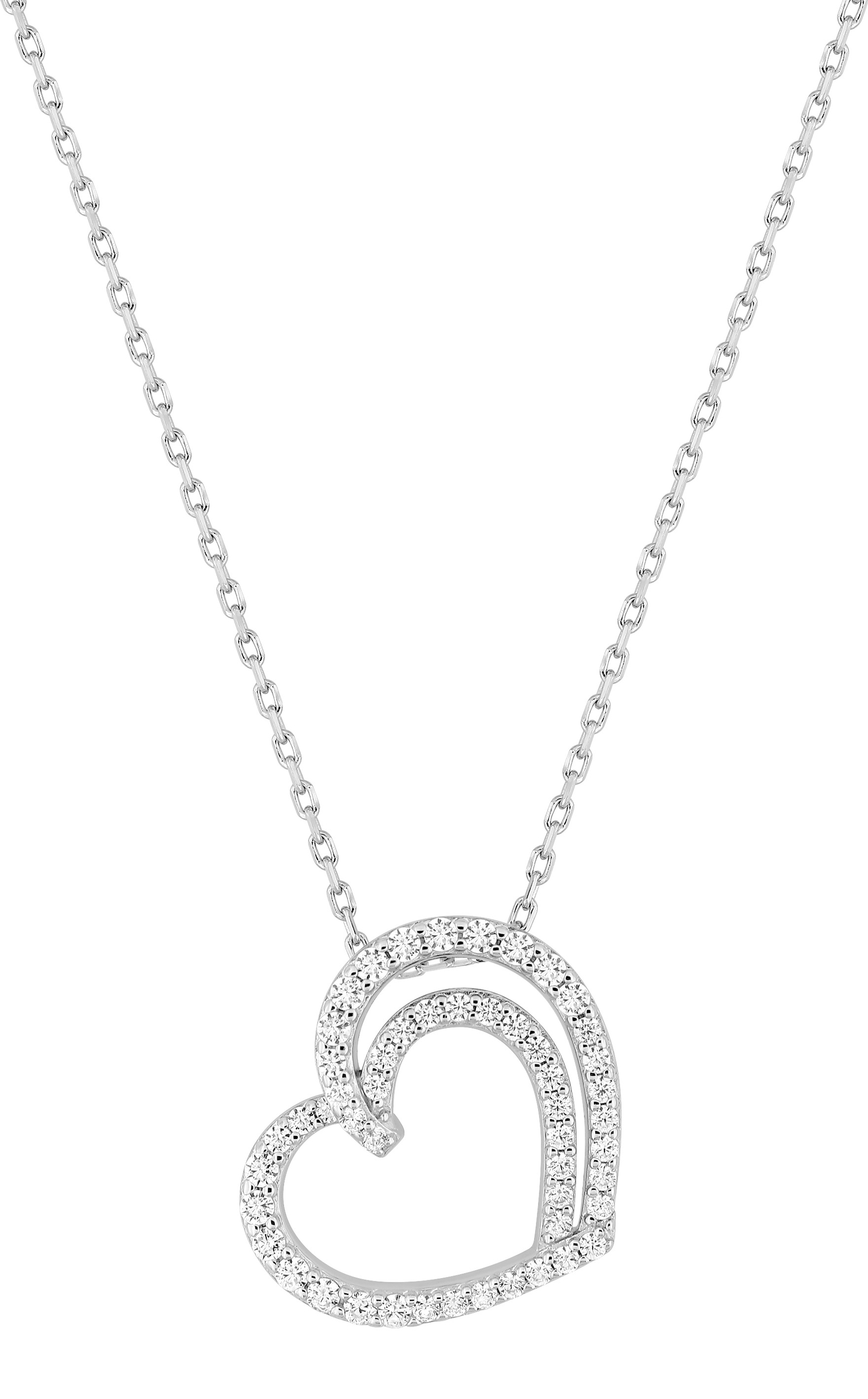 Collier Oxydes de Zirconium & Argent