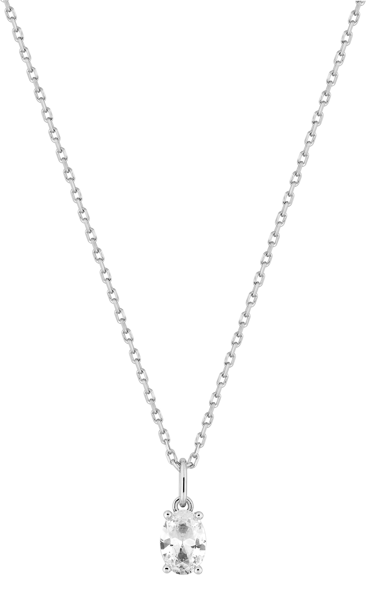 Collier Oxydes de Zirconium & Argent