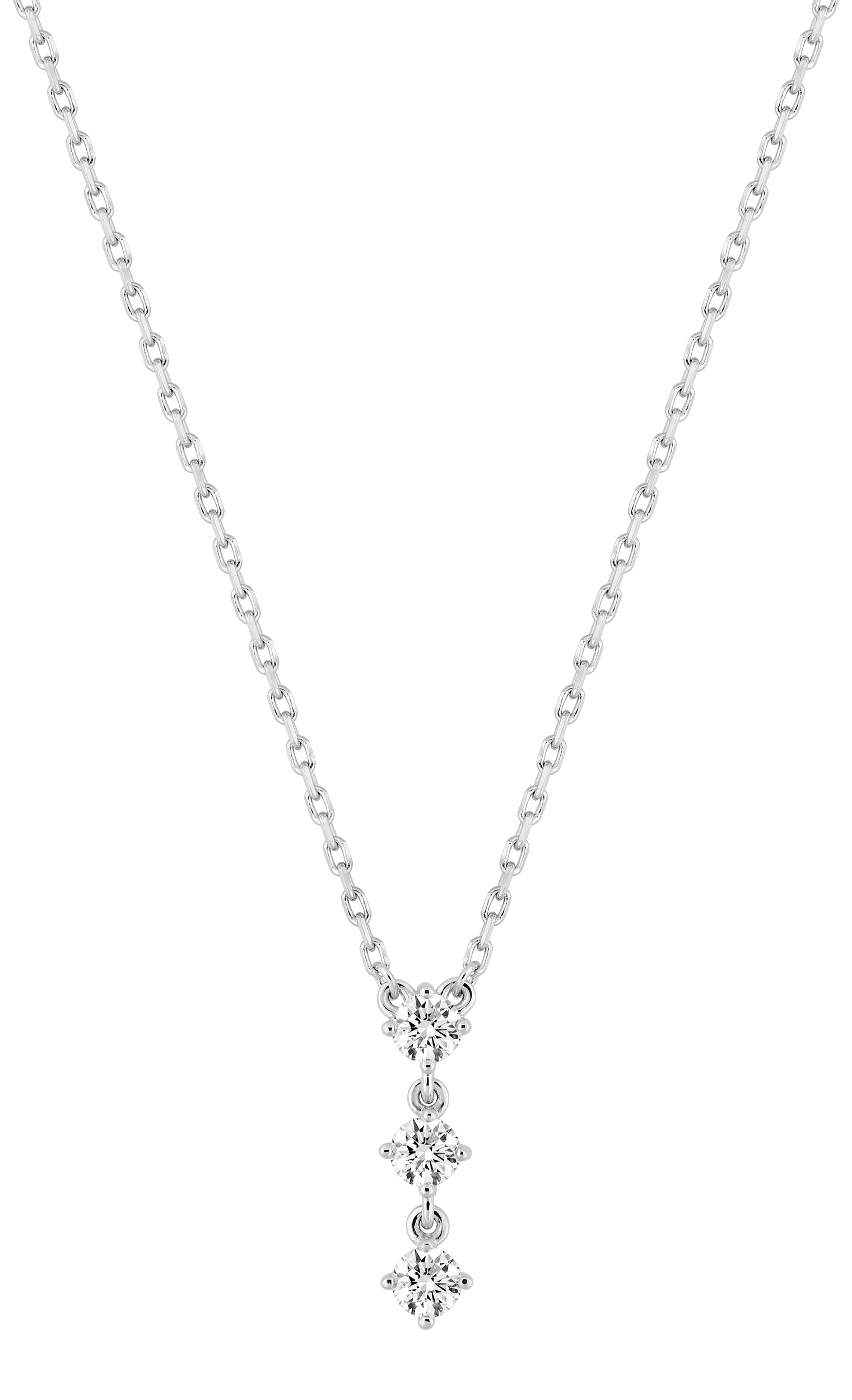 Collier Oxydes de Zirconium & Argent