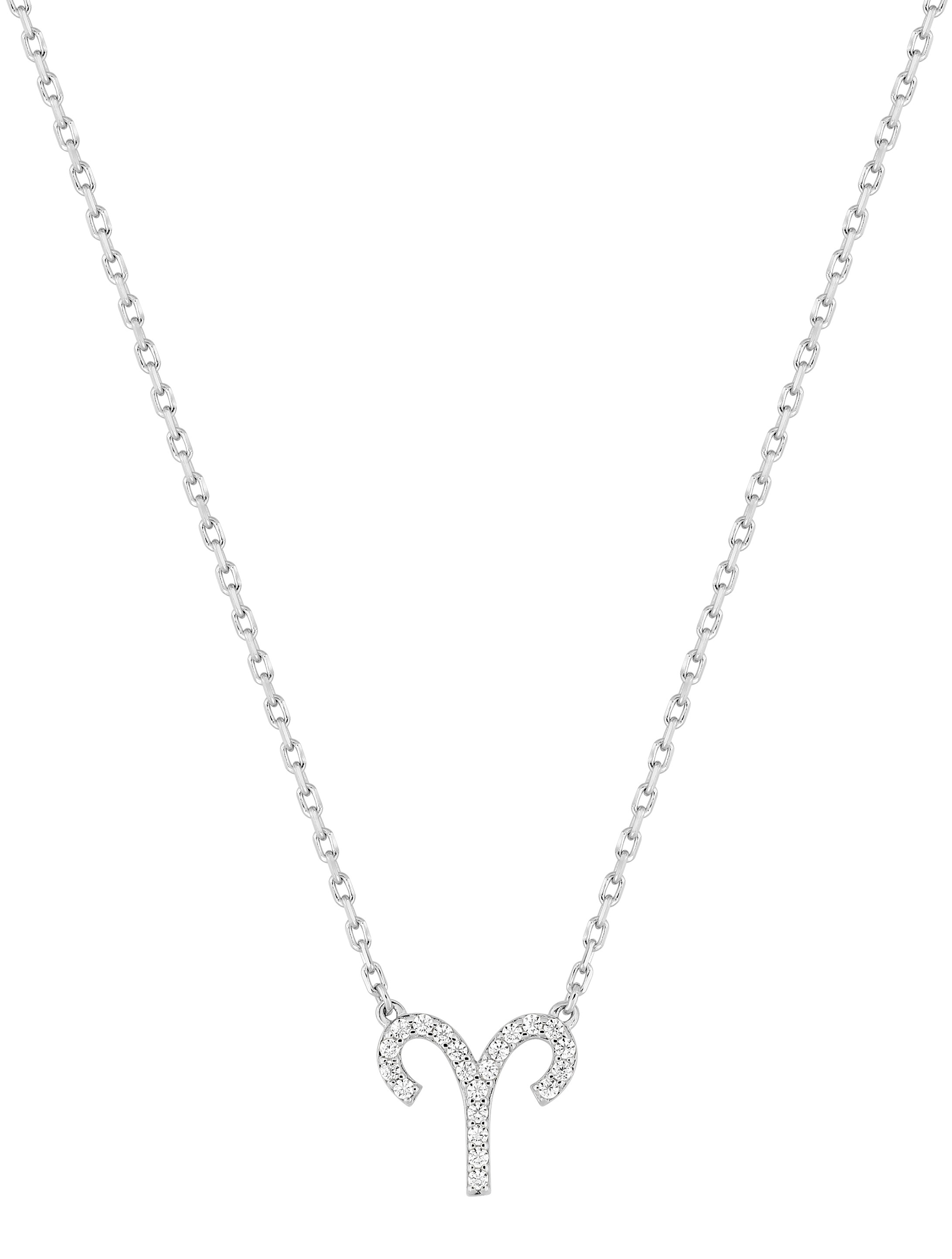 Collier Zodiaque Bélier Oxydes de Zirconium & Argent
