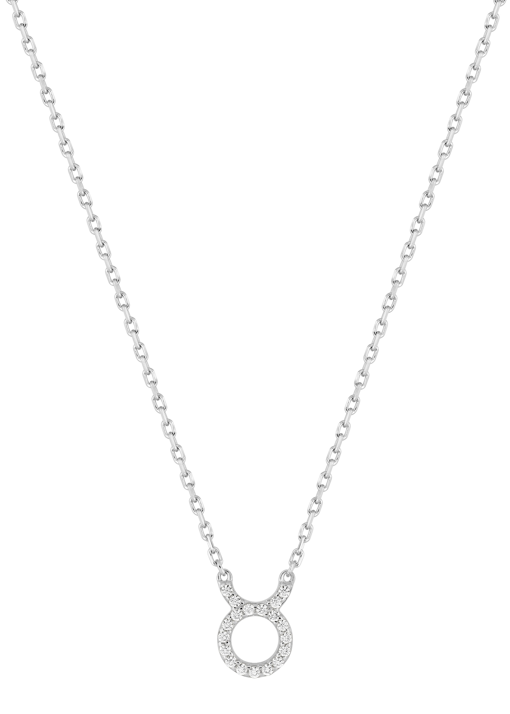 Collier Zodiaque Taureau Oxydes de Zirconium & Argent