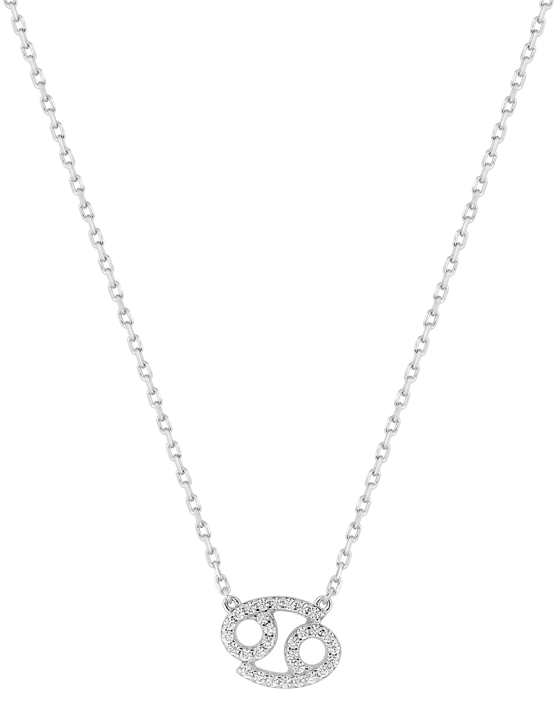 Collier Zodiaque Cancer Oxydes de Zirconium & Argent