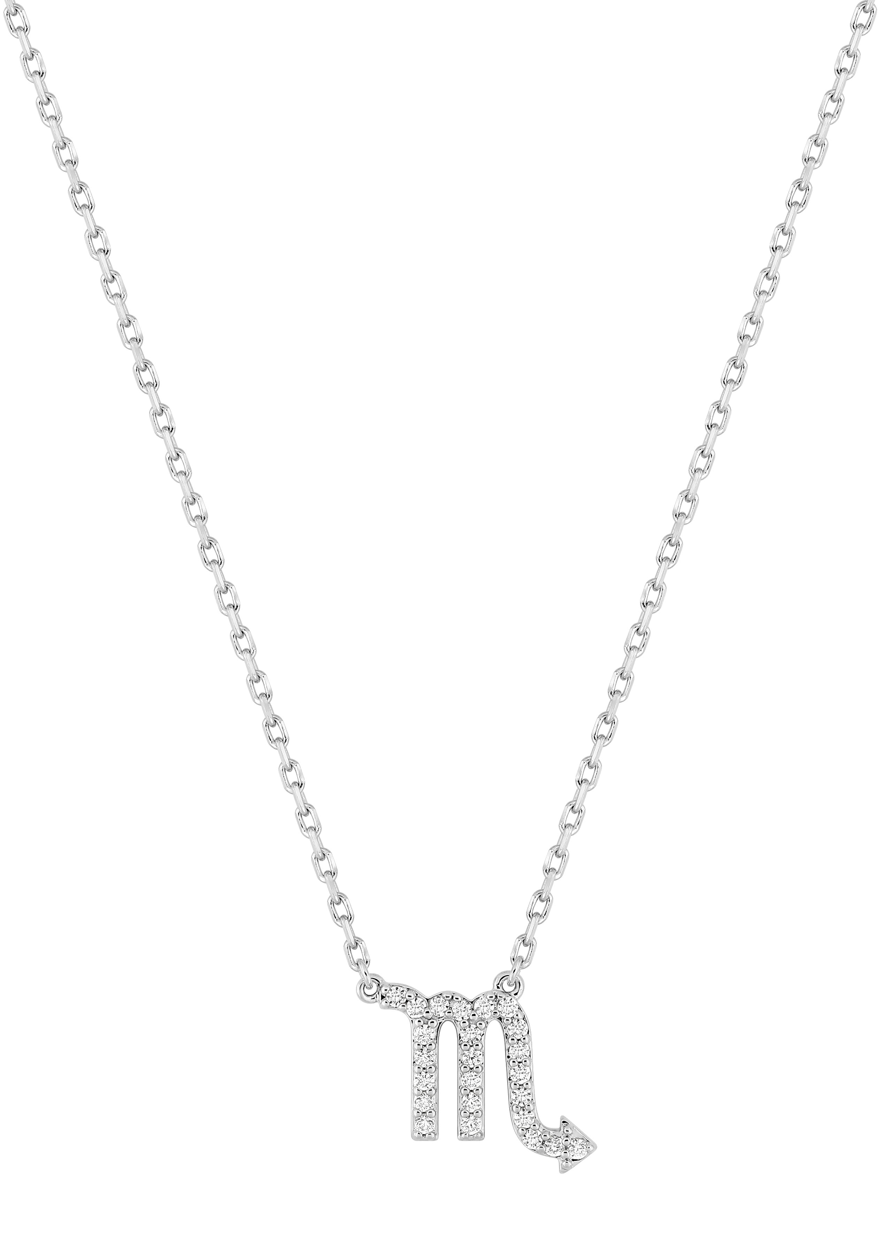 Collier Zodiaque Scorpion Oxydes de Zirconium & Argent