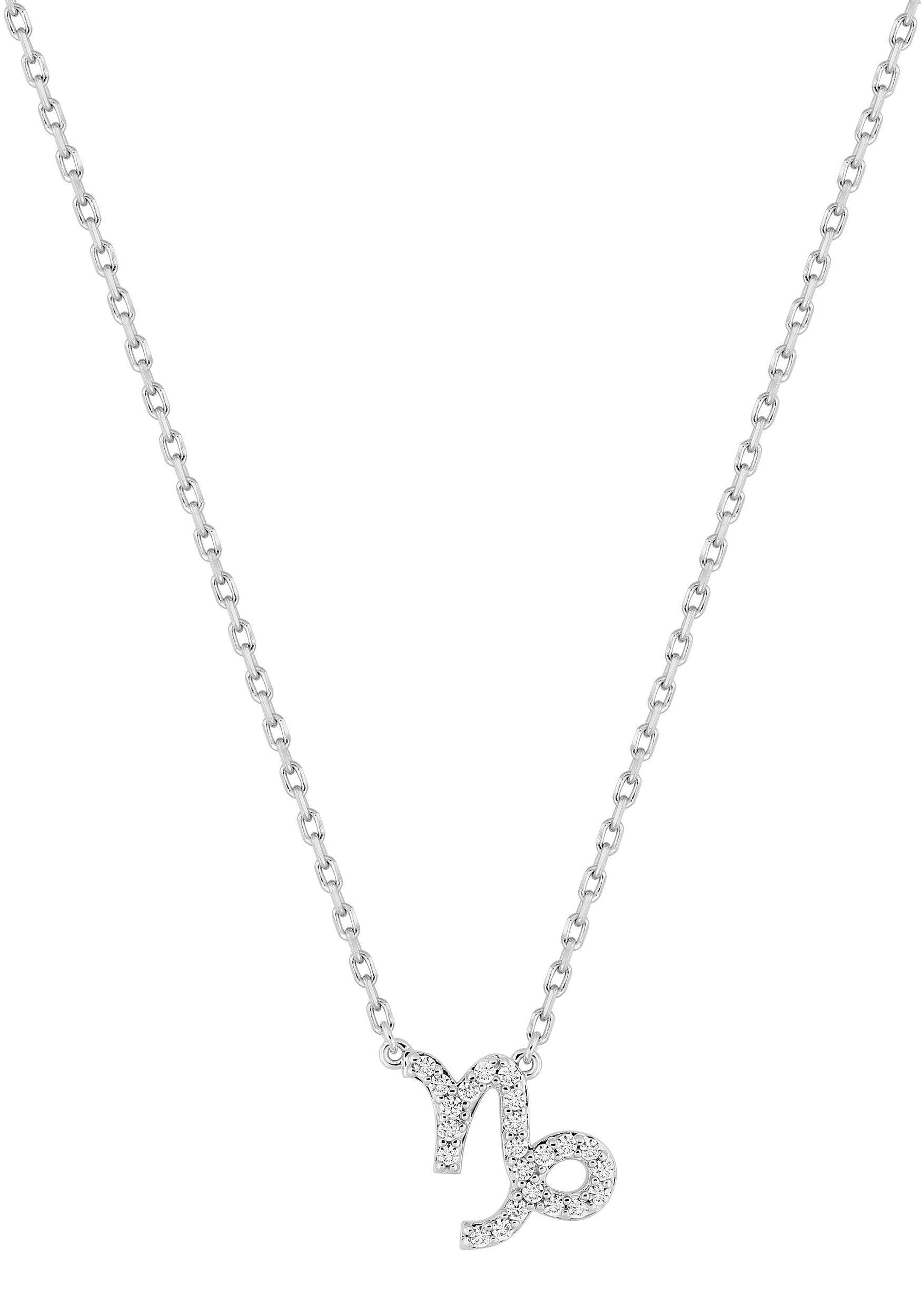 Collier Zodiaque Capricorne Oxydes de Zirconium & Argent