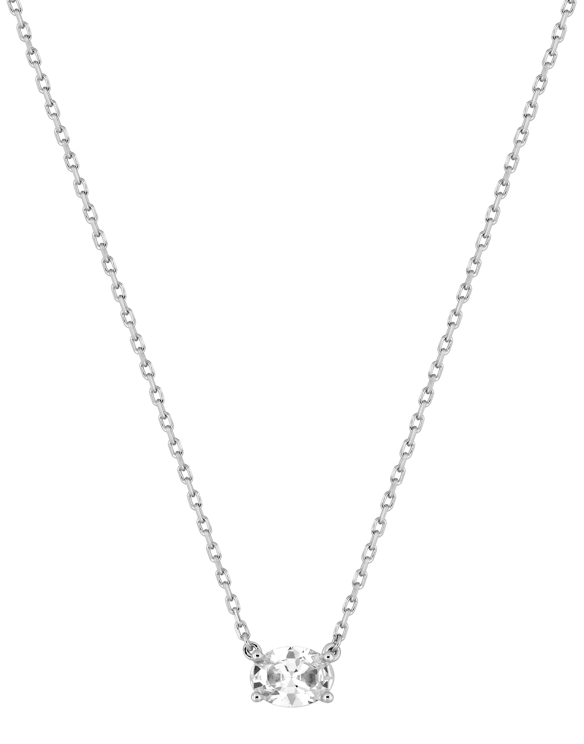 Collier Oxydes de Zirconium & Argent