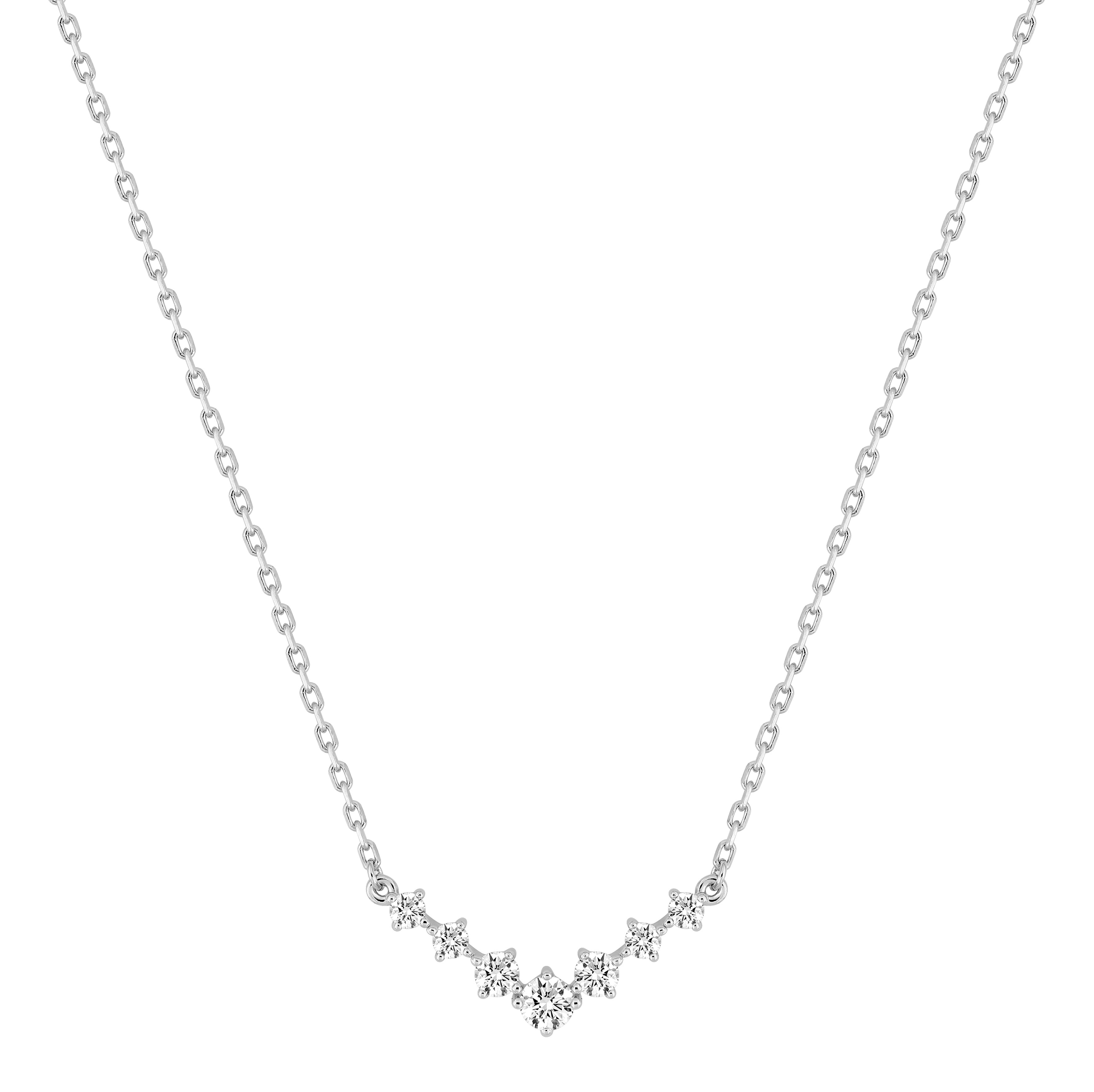 Collier Oxydes de Zirconium & Argent