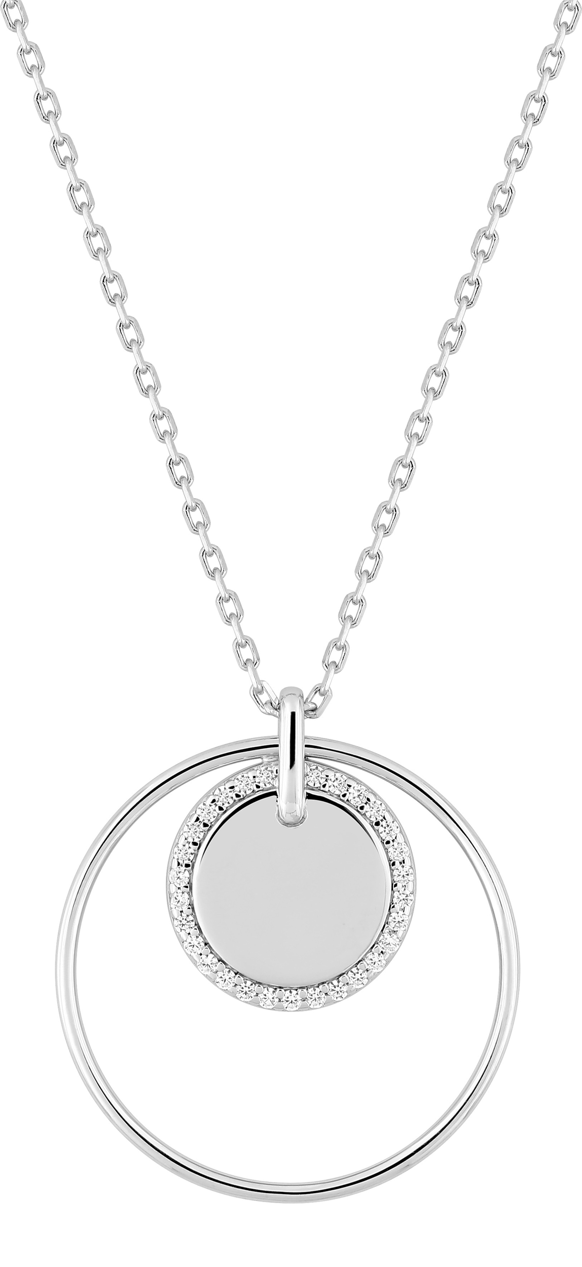 Collier Oxydes de Zirconium & Argent