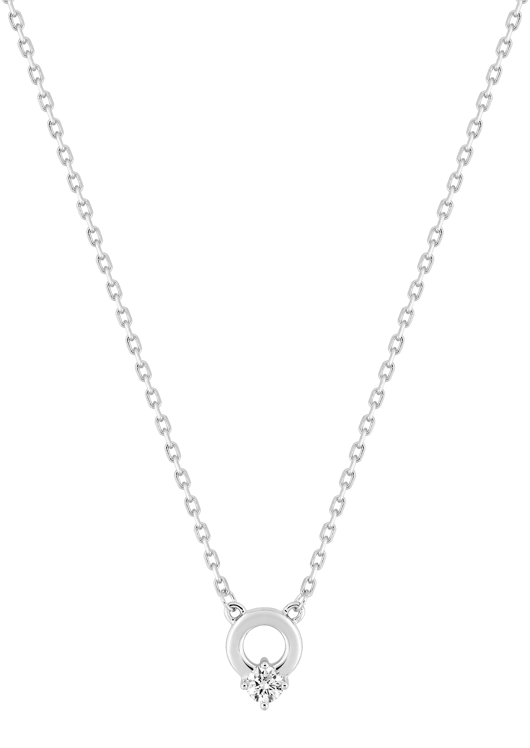 Collier Oxydes de Zirconium & Argent