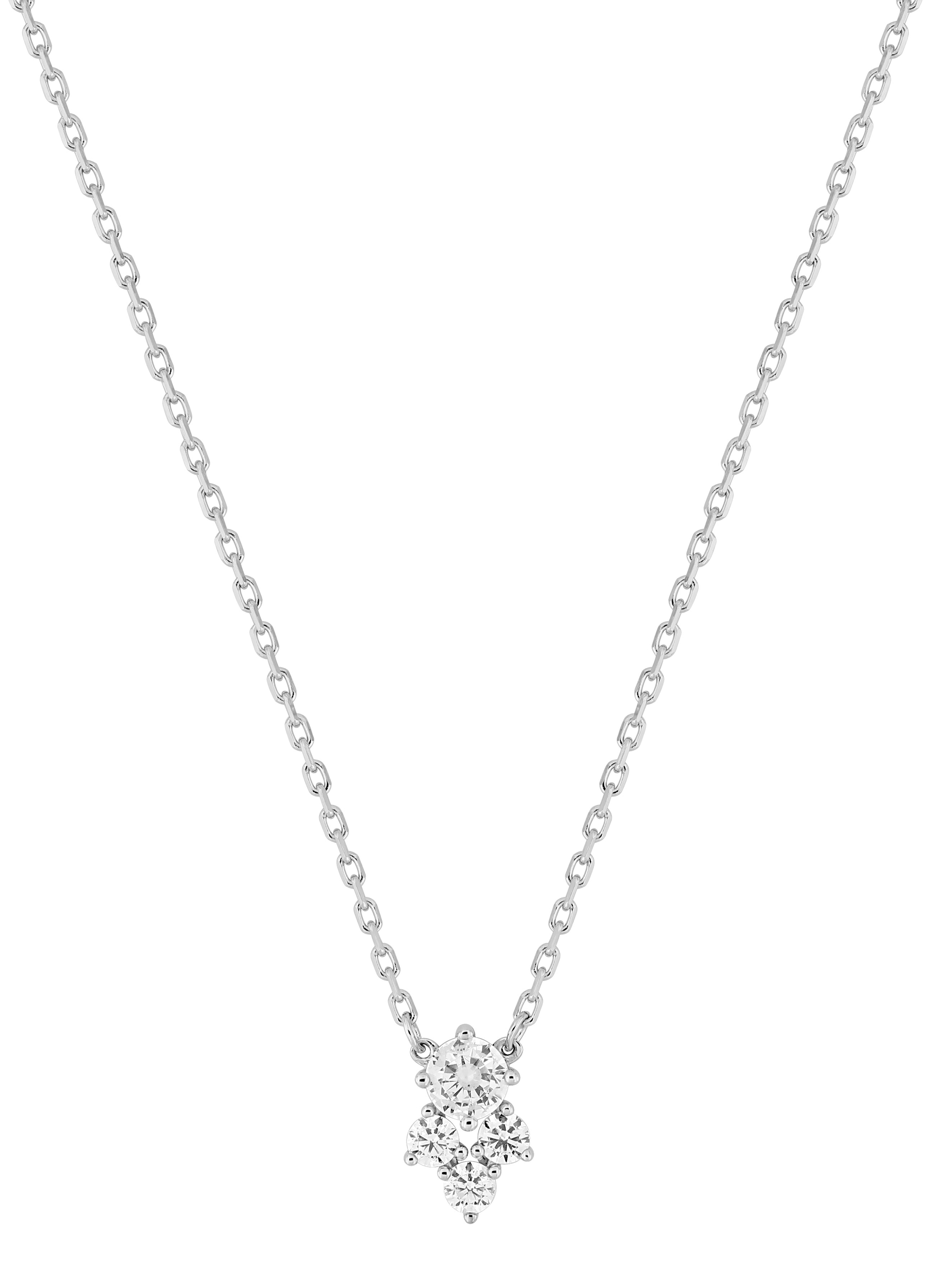 Collier Oxydes de Zirconium & Argent