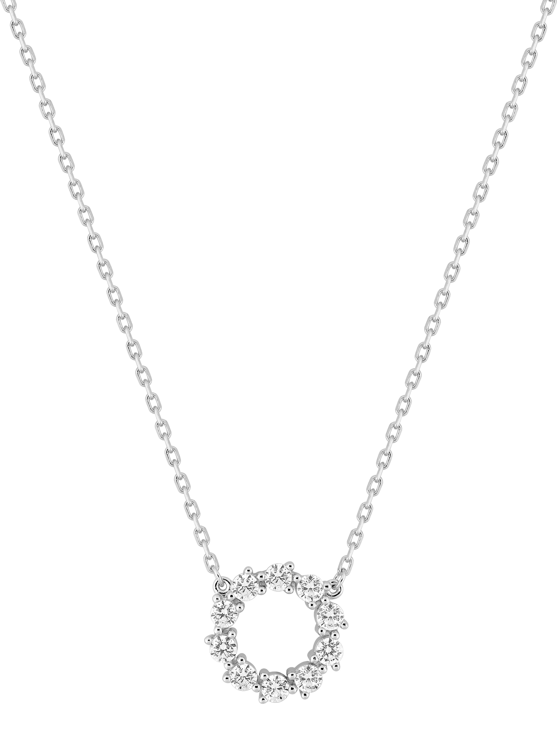 Collier Oxydes de Zirconium & Argent