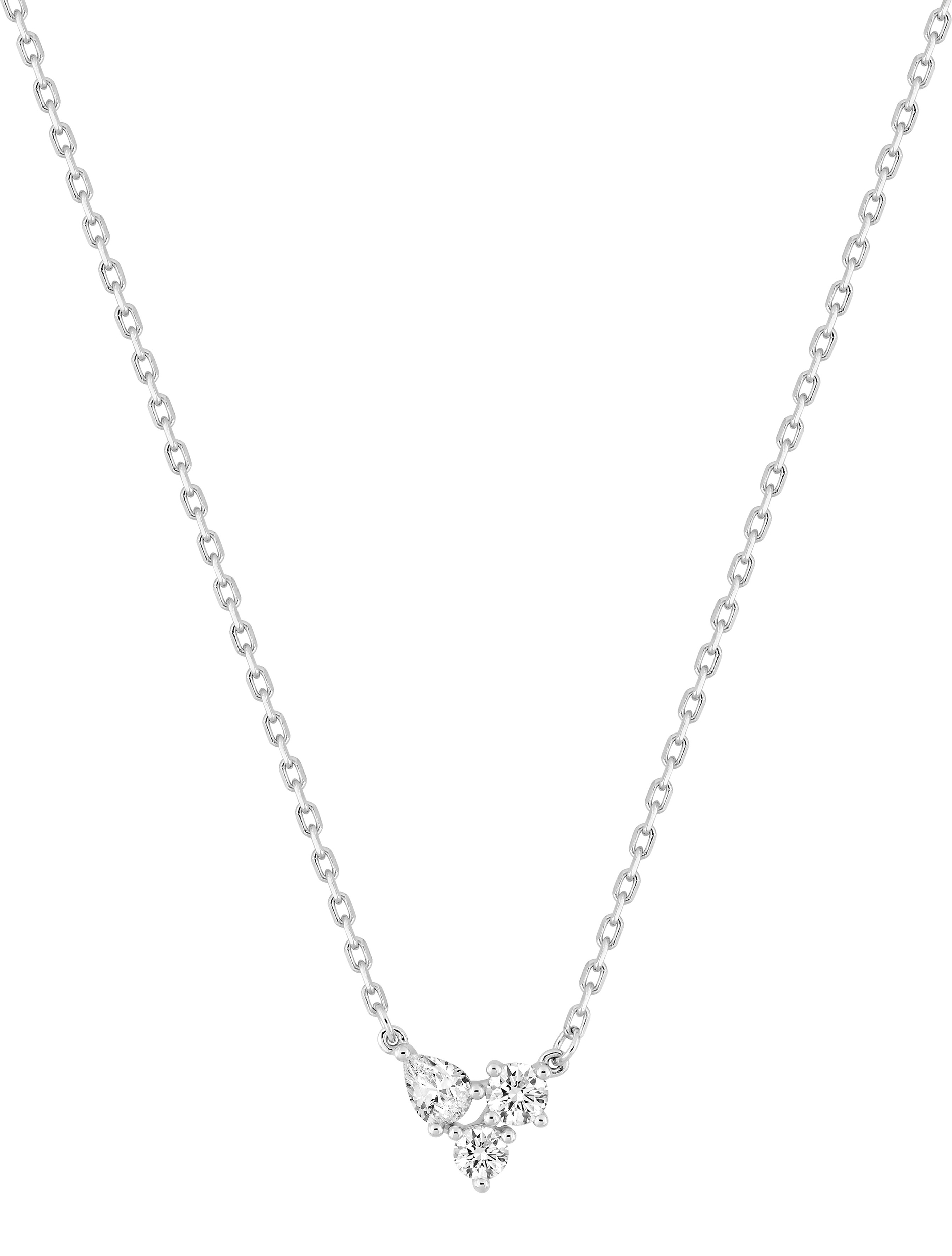 Collier Oxydes de Zirconium & Argent