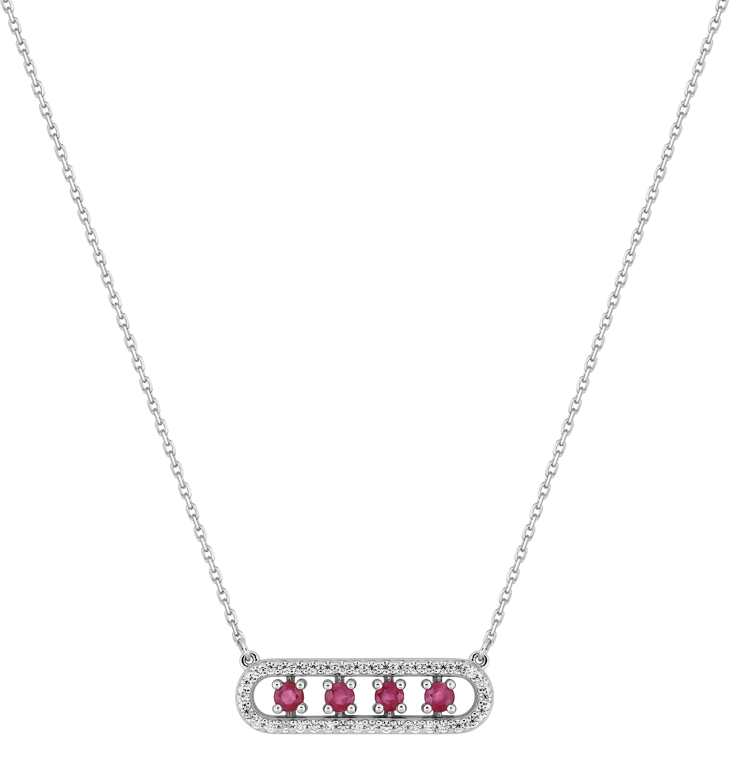 Collier Rubis/Saphir/Emeraude Or 18 Carats