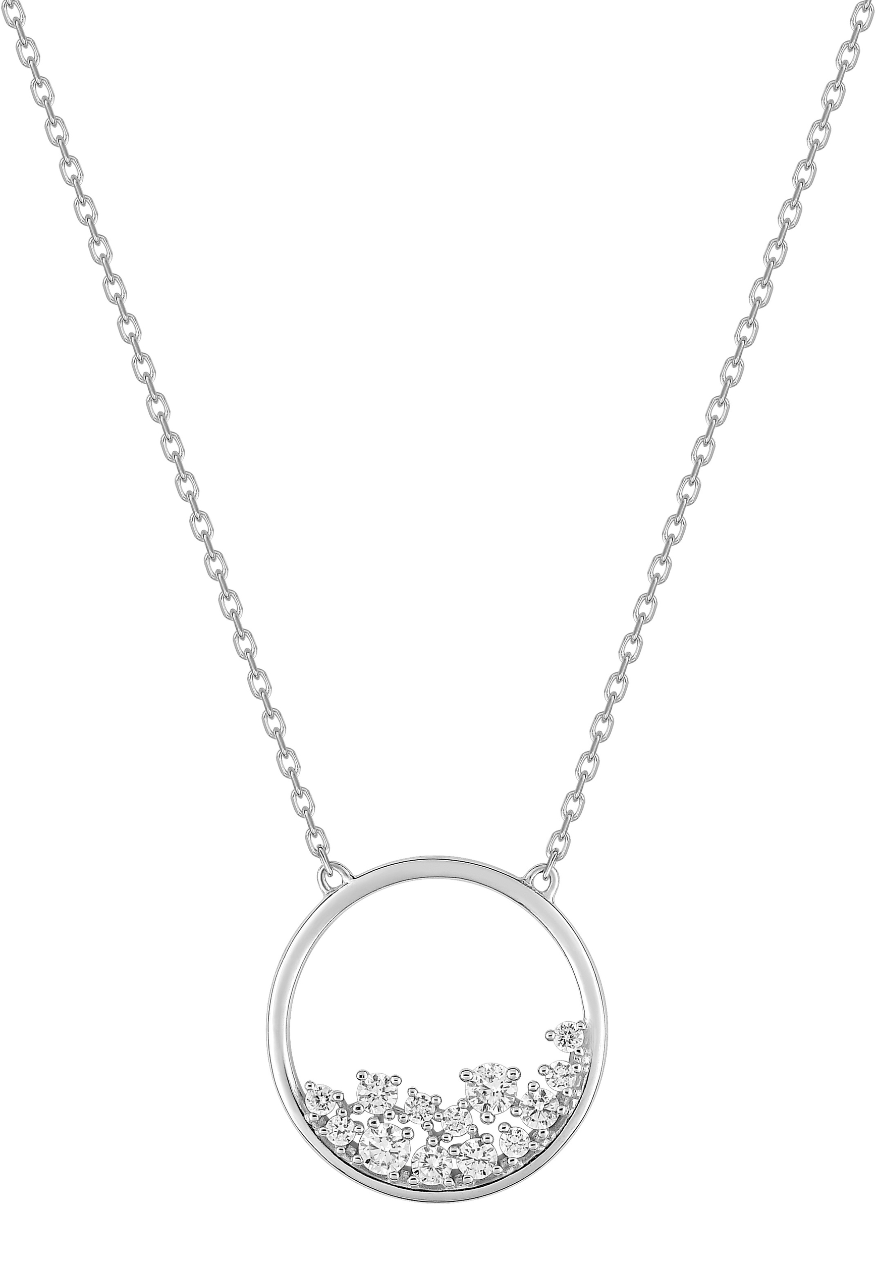 Collier Oxydes de Zirconium & Argent