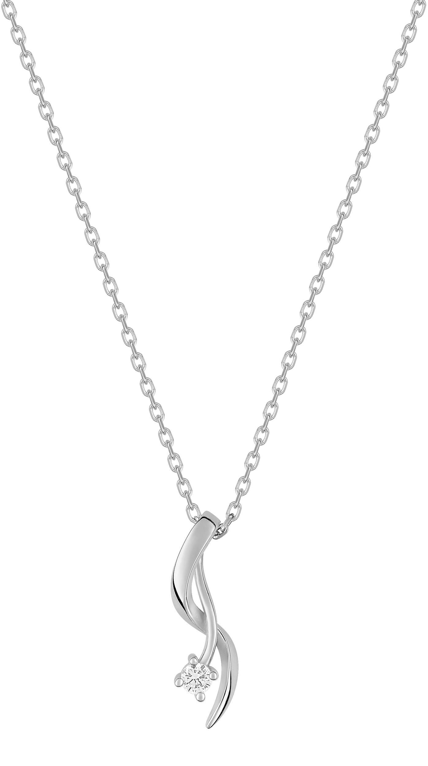Collier Oxydes de Zirconium & Argent