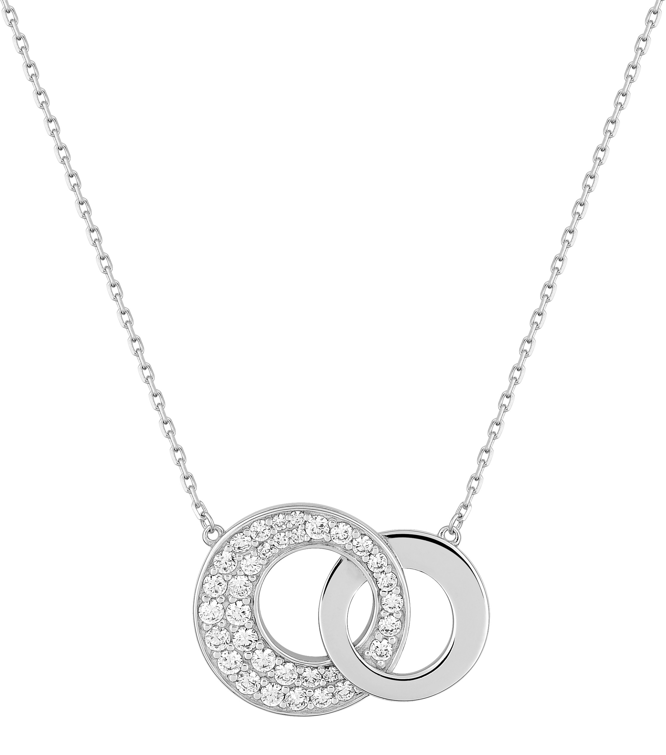 Collier Oxydes de Zirconium & Argent