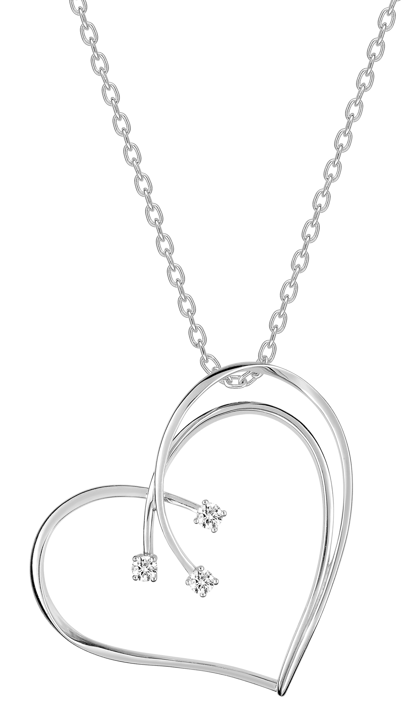 Collier Oxydes de Zirconium & Argent