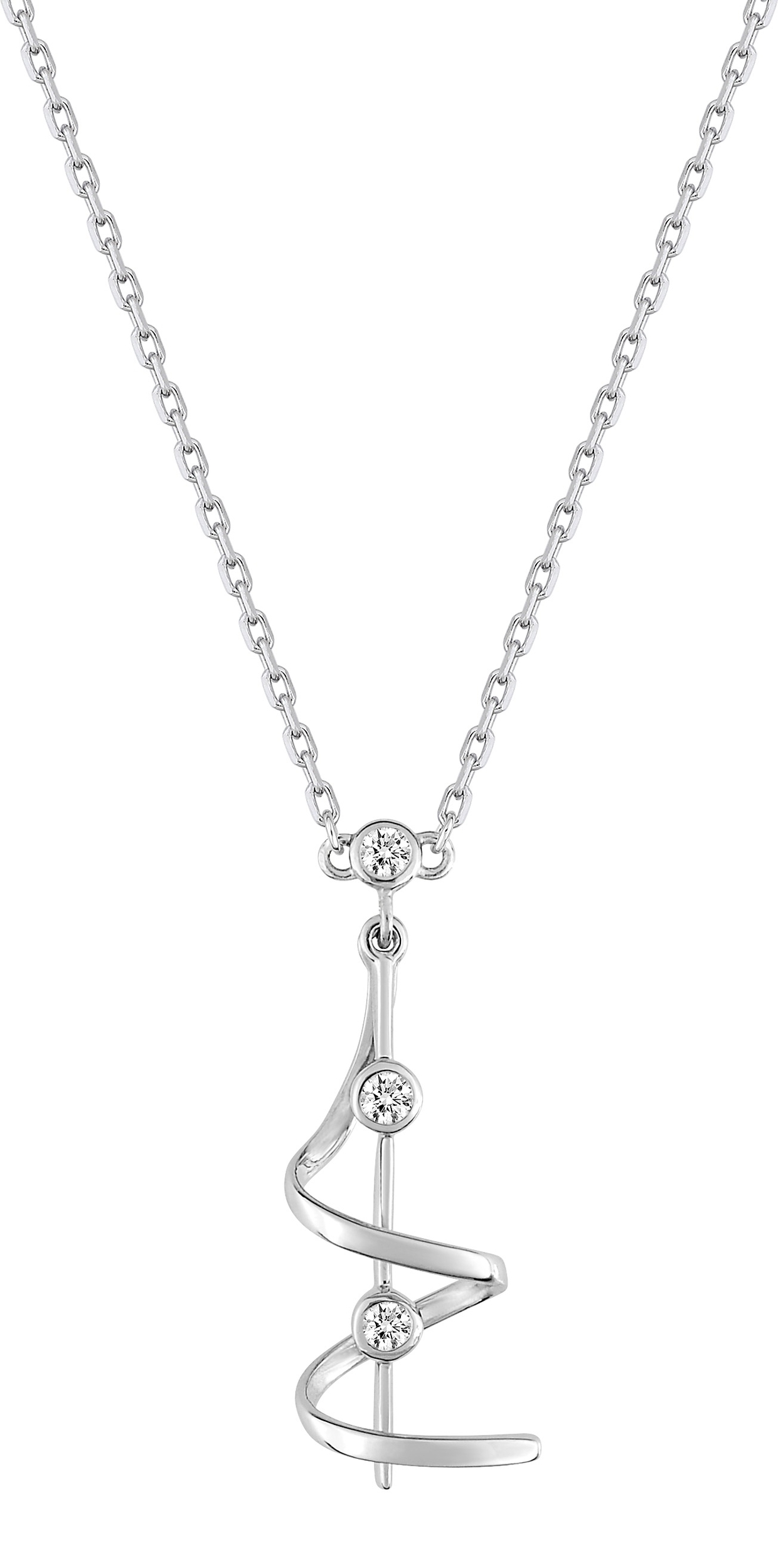 Collier Oxydes de Zirconium & Argent