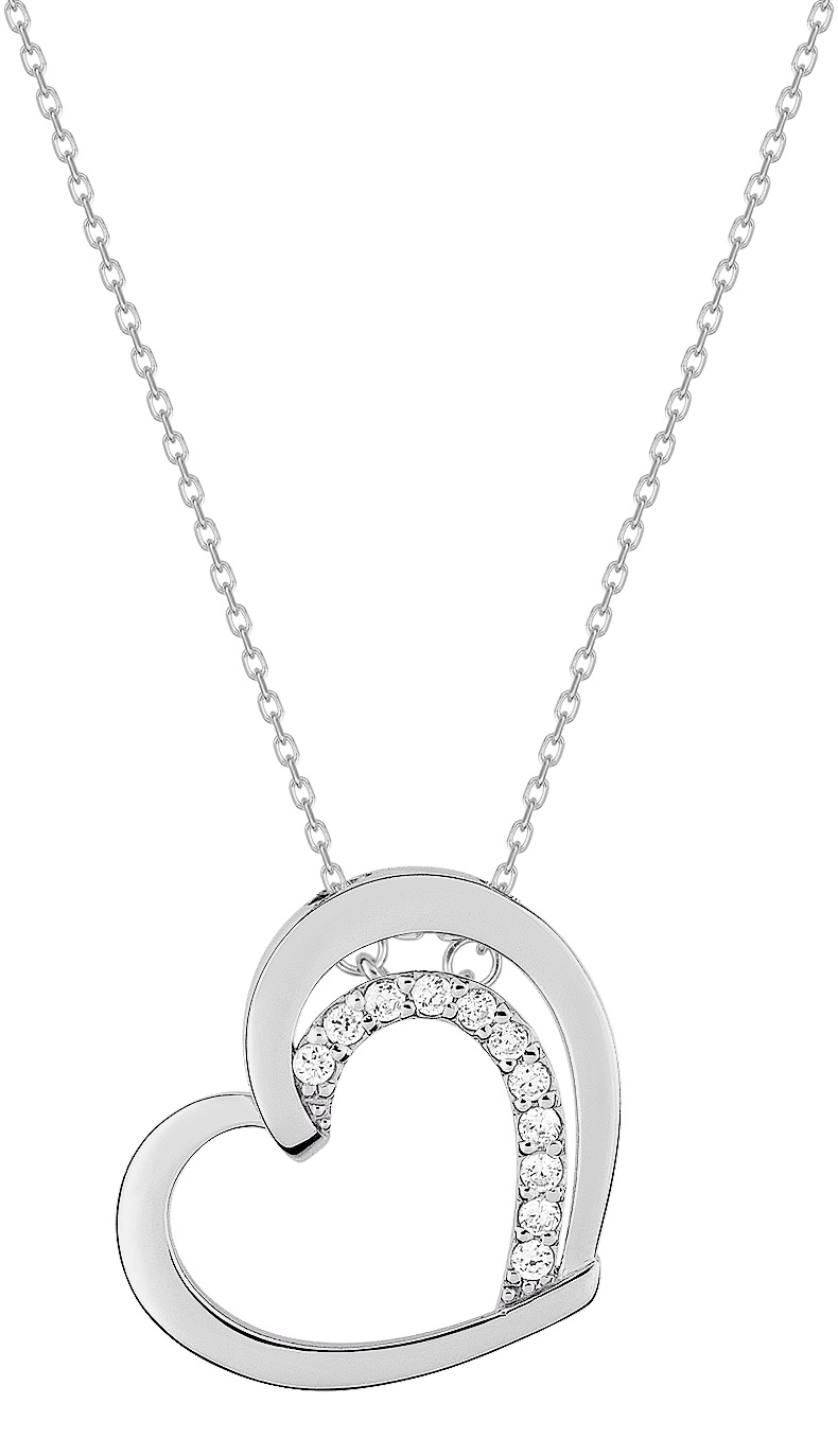 Collier Oxydes de Zirconium & Argent
