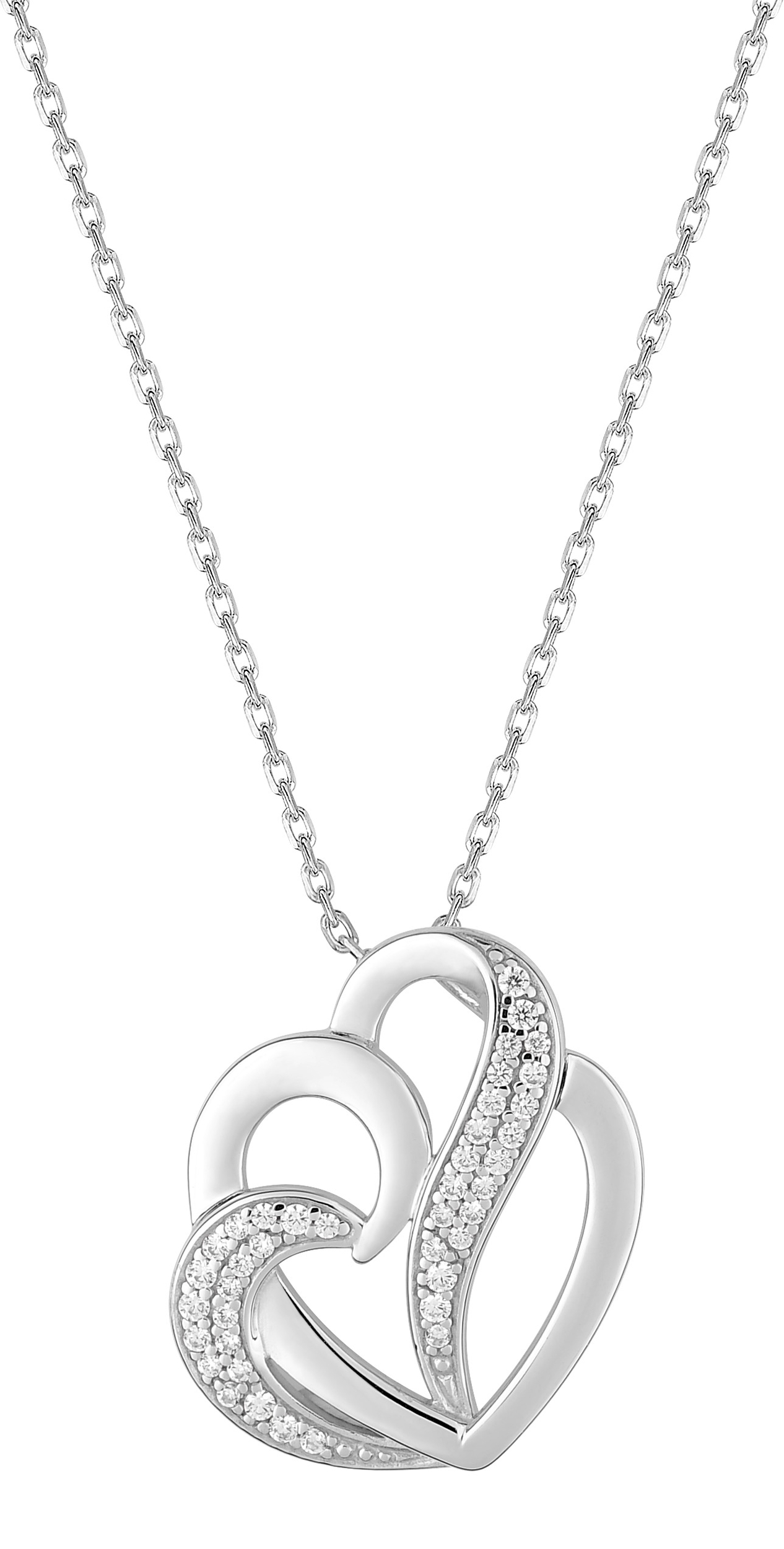 Collier Oxydes de Zirconium & Argent