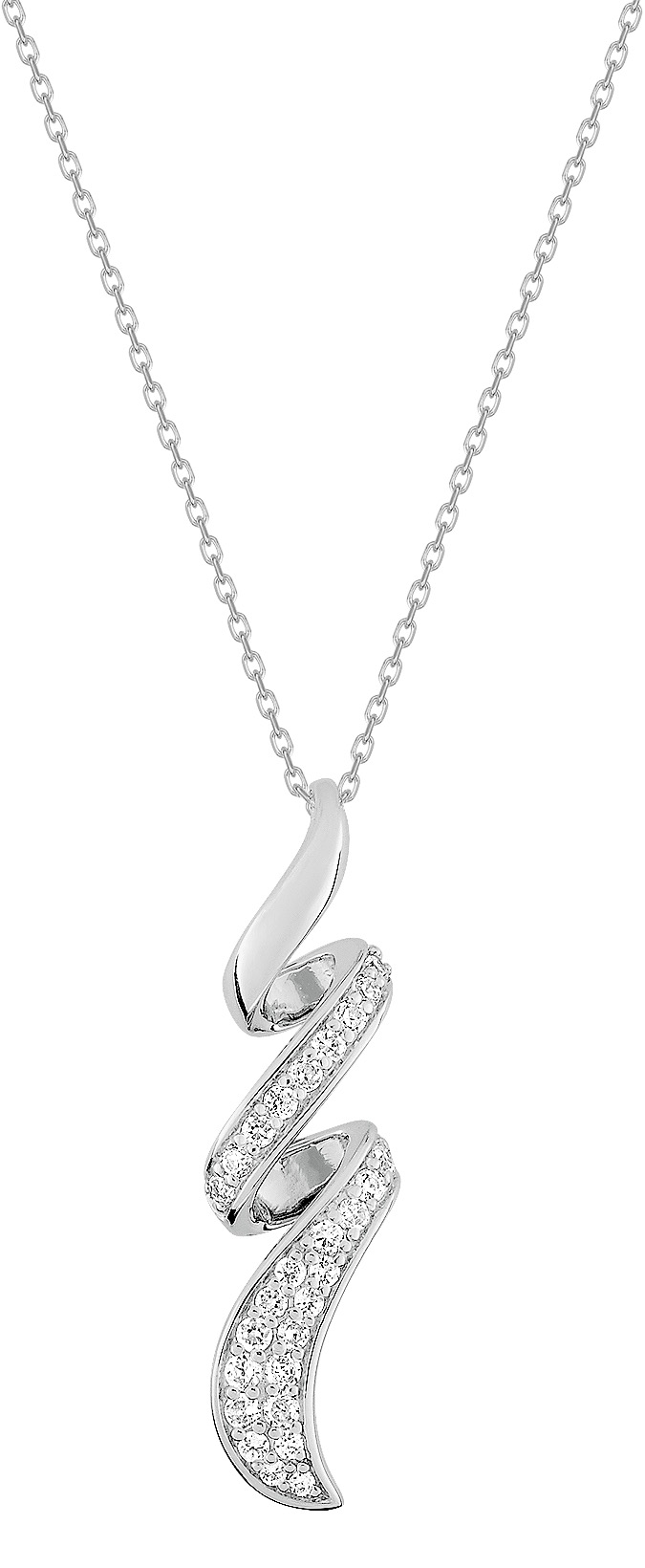 Collier Oxydes de Zirconium & Argent