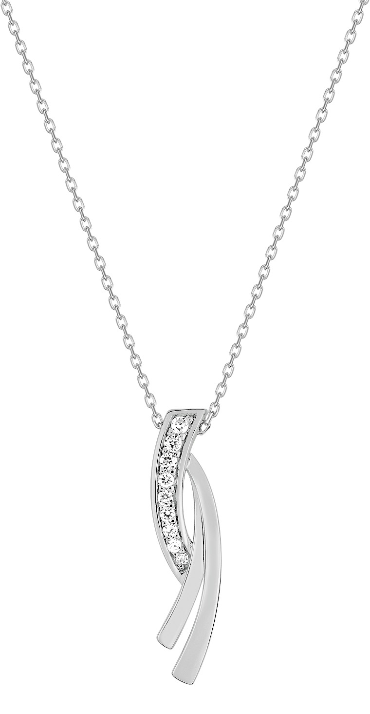 Collier Oxydes de Zirconium & Argent