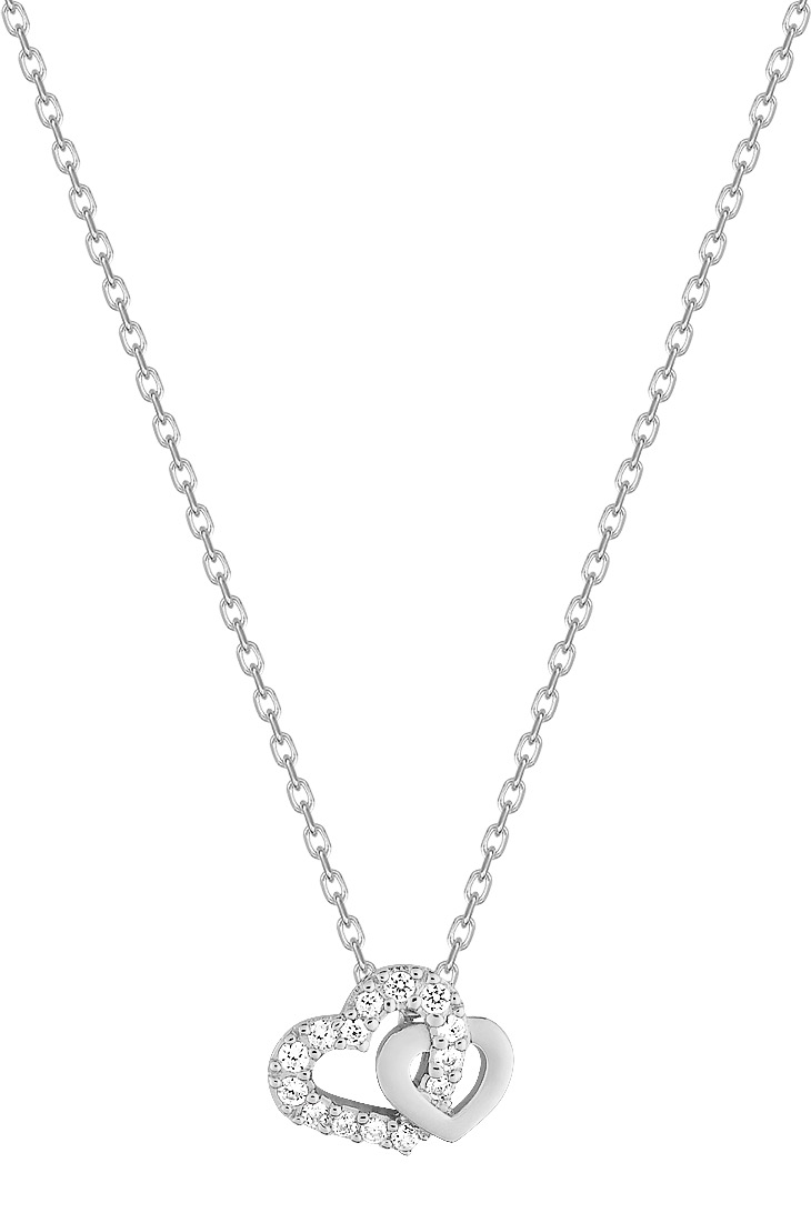 Collier Oxydes de Zirconium & Argent