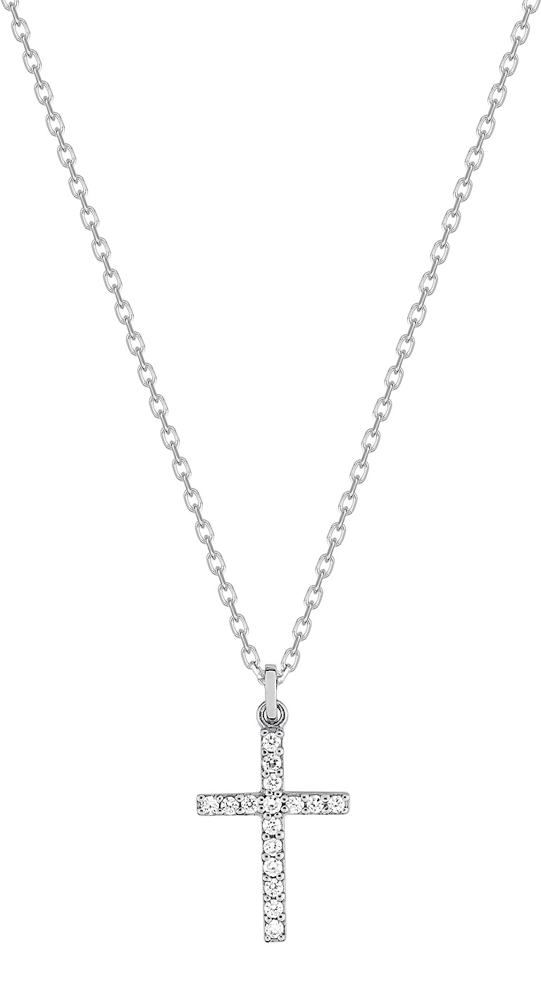 Collier Oxydes de Zirconium & Argent