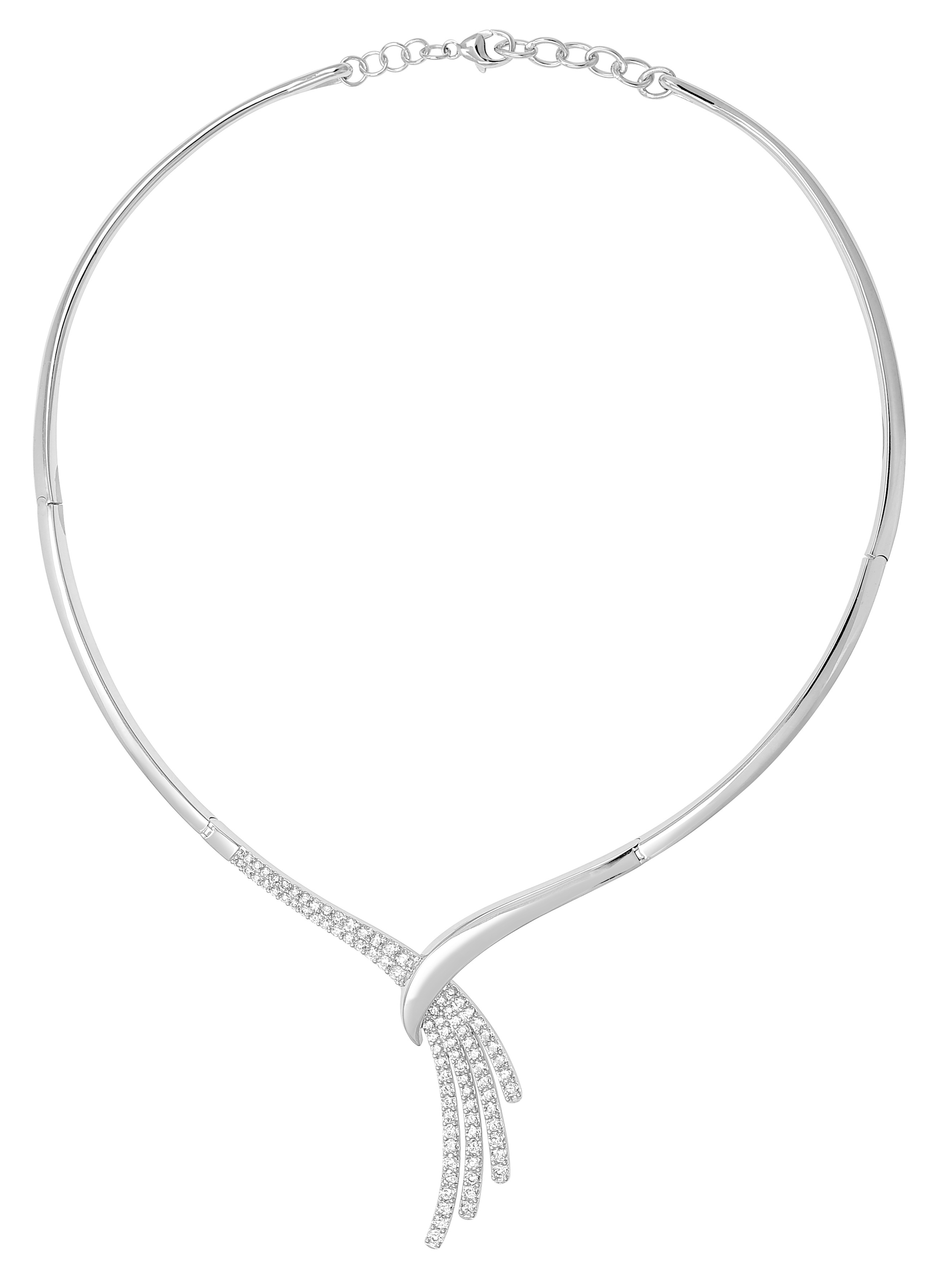 Collier Oxydes de Zirconium & Argent