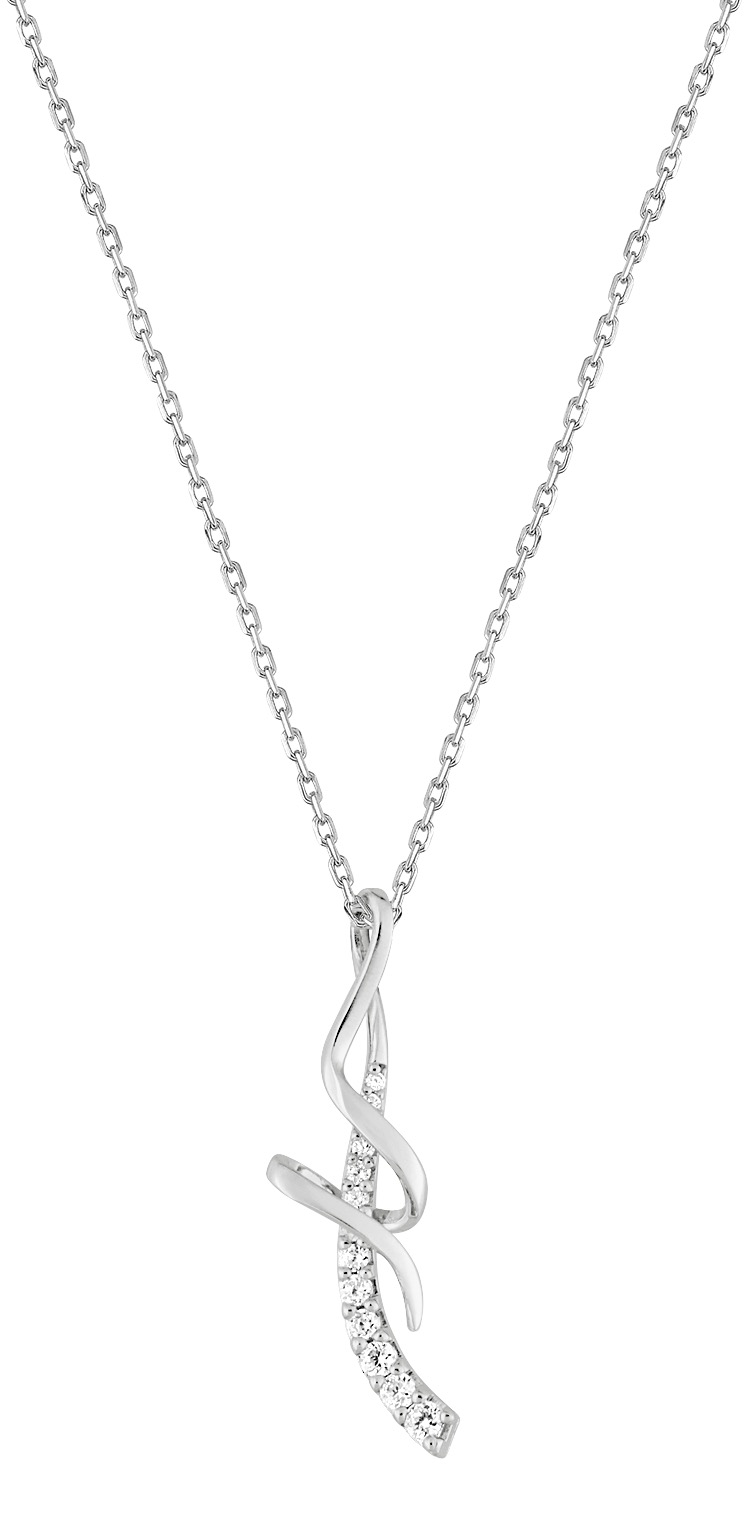 Collier Oxydes de Zirconium & Argent