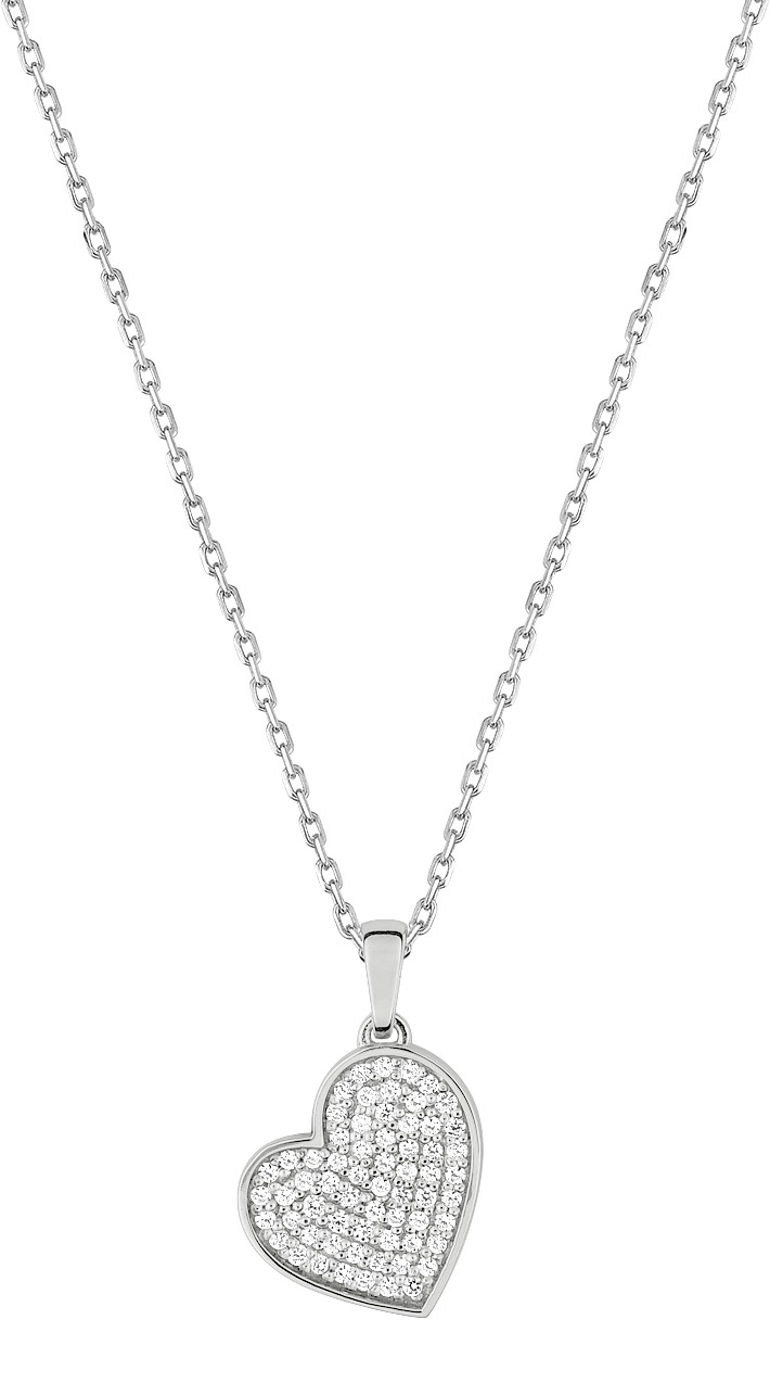 Collier Oxydes de Zirconium & Argent