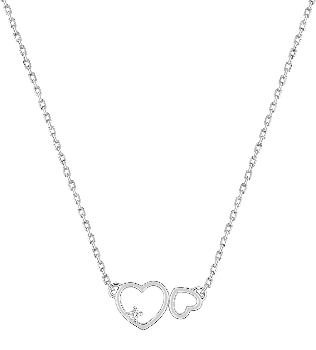 Collier Oxydes de Zirconium & Argent