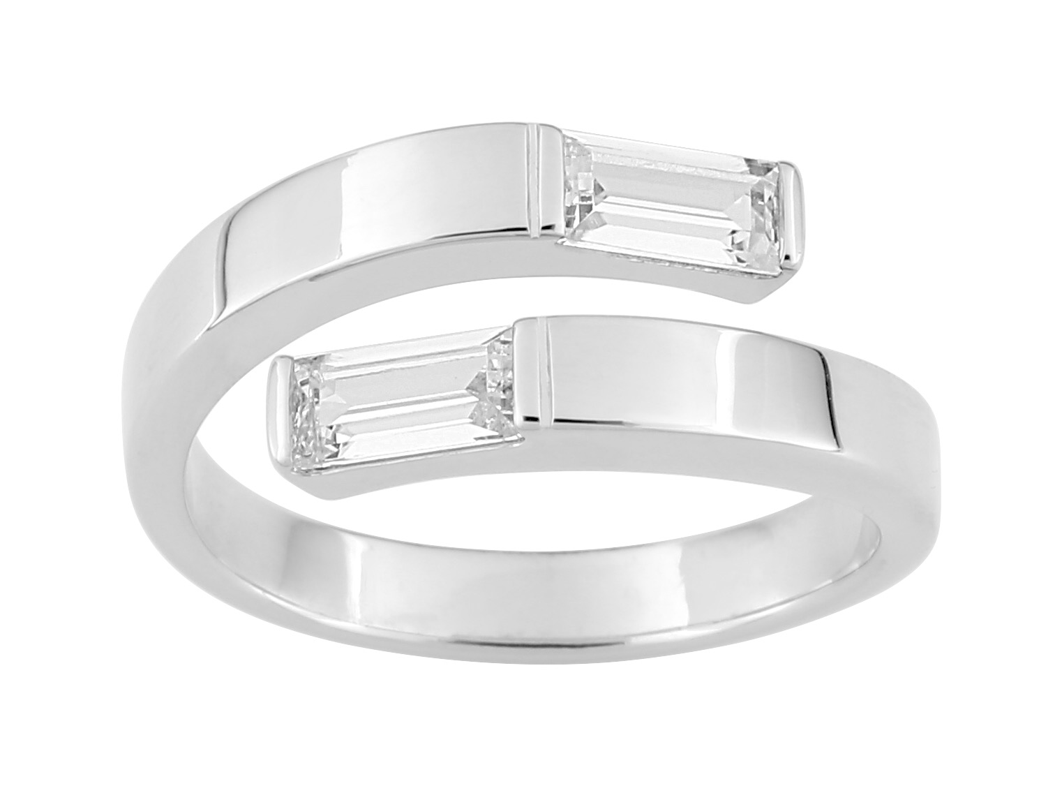 Bague Oxydes de Zirconium Argent 925/1000
