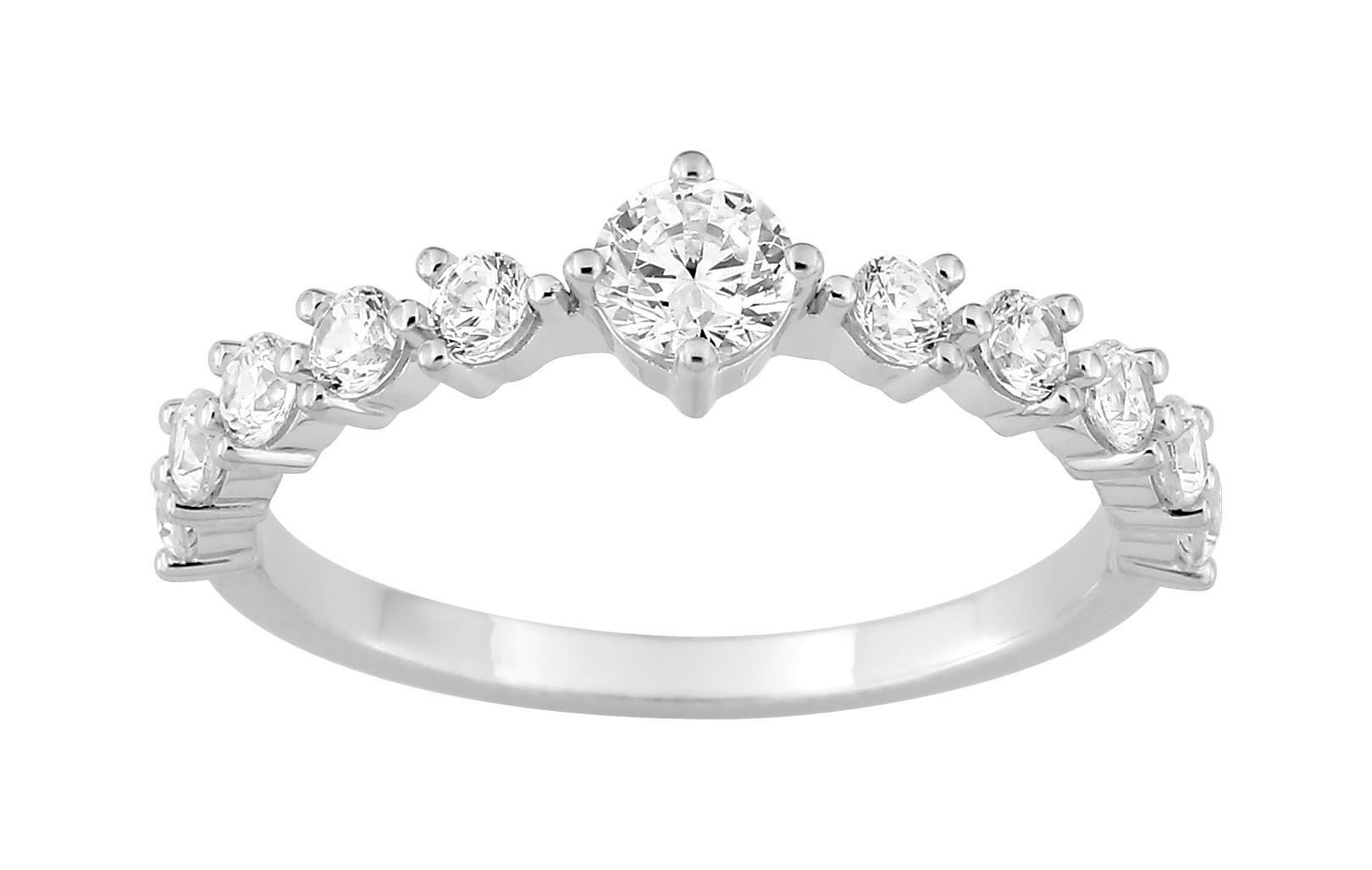 Bague Oxydes de Zirconium Argent 925/1000