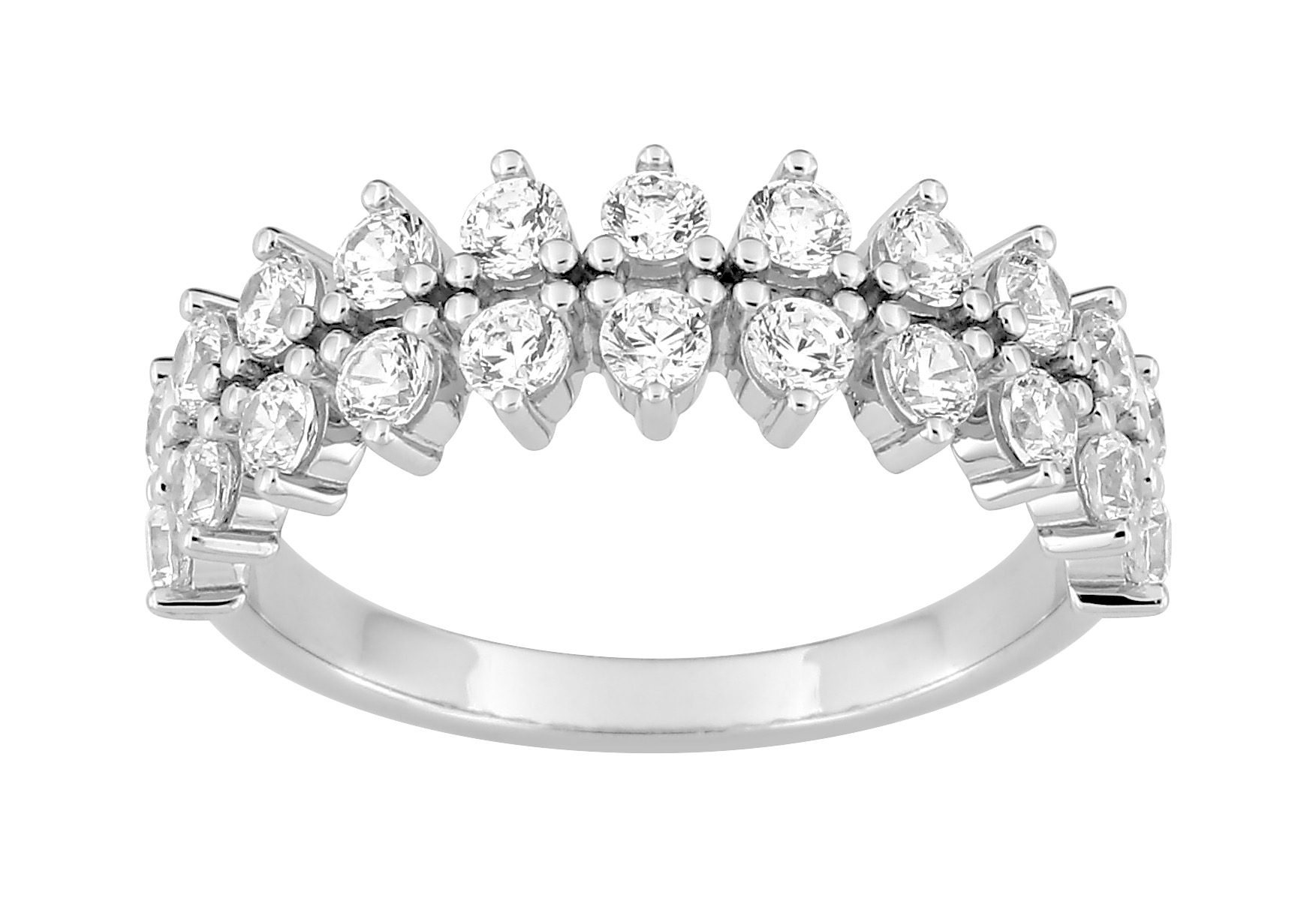 Bague Oxydes de Zirconium Argent 925/1000