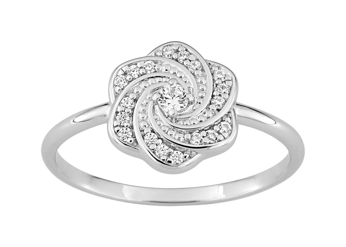 Bague Oxydes de Zirconium Argent 925/1000