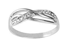 Bague Oxydes de Zirconium Argent 925/1000