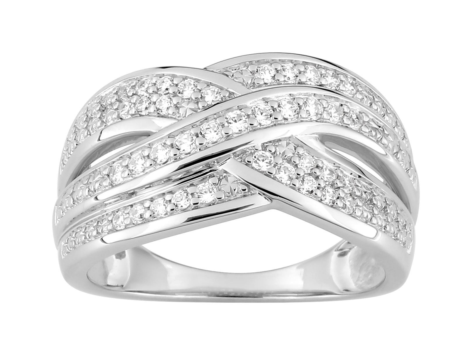 Bague Oxydes de Zirconium Argent 925/1000