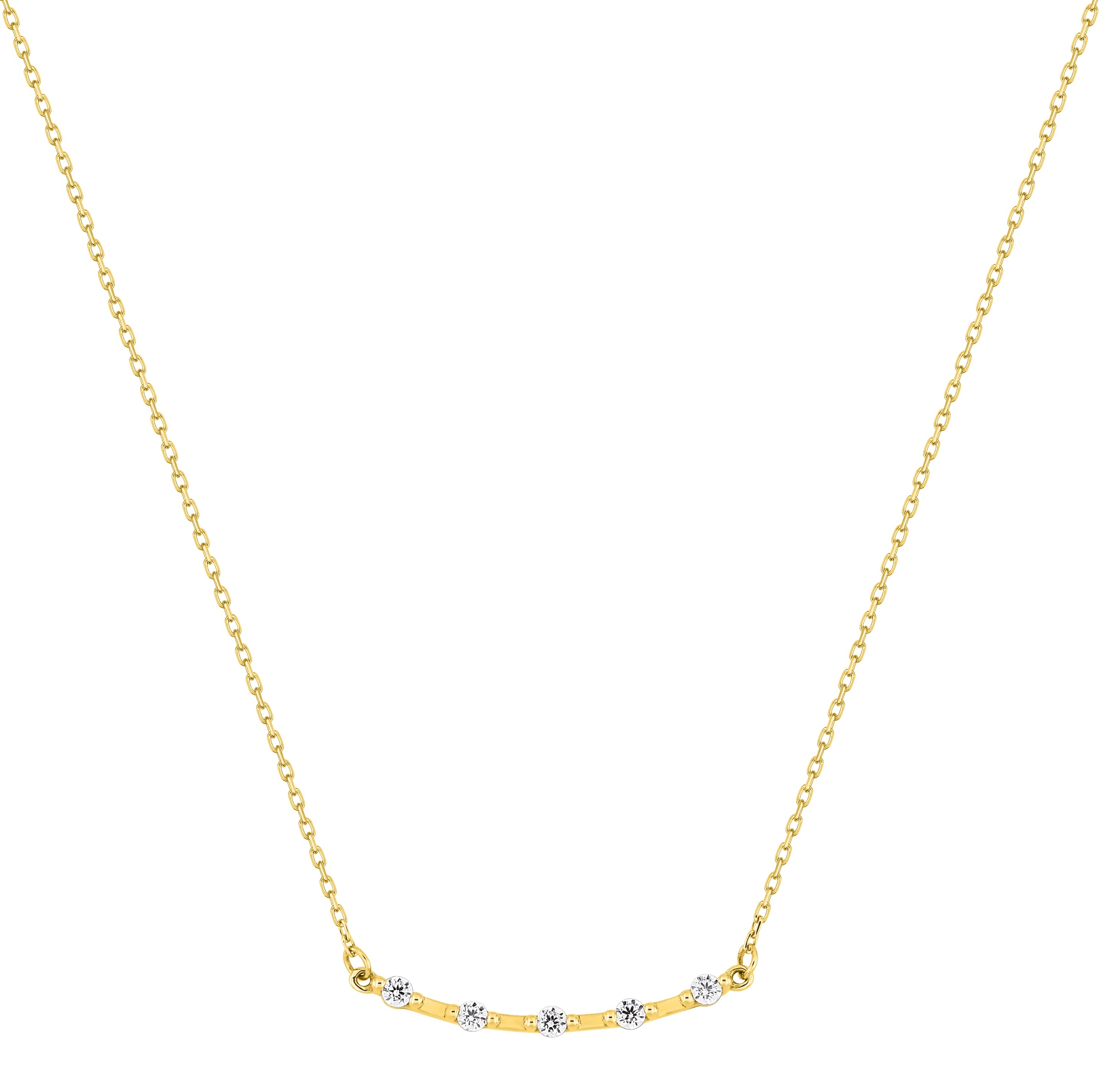 Collier 0.11 Ct G/H P1 Or 18 Carats