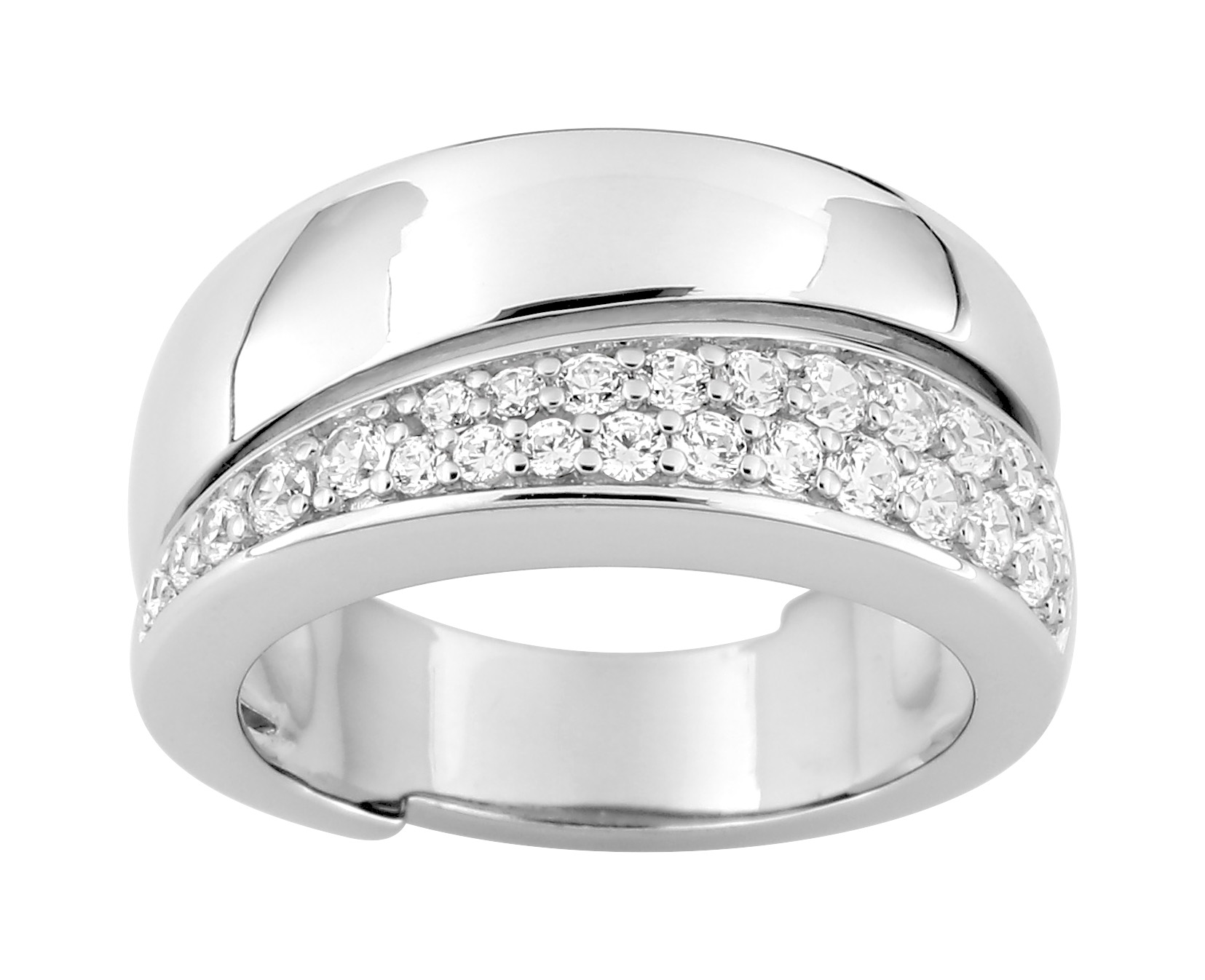 Bague Oxydes de Zirconium Argent 925/1000