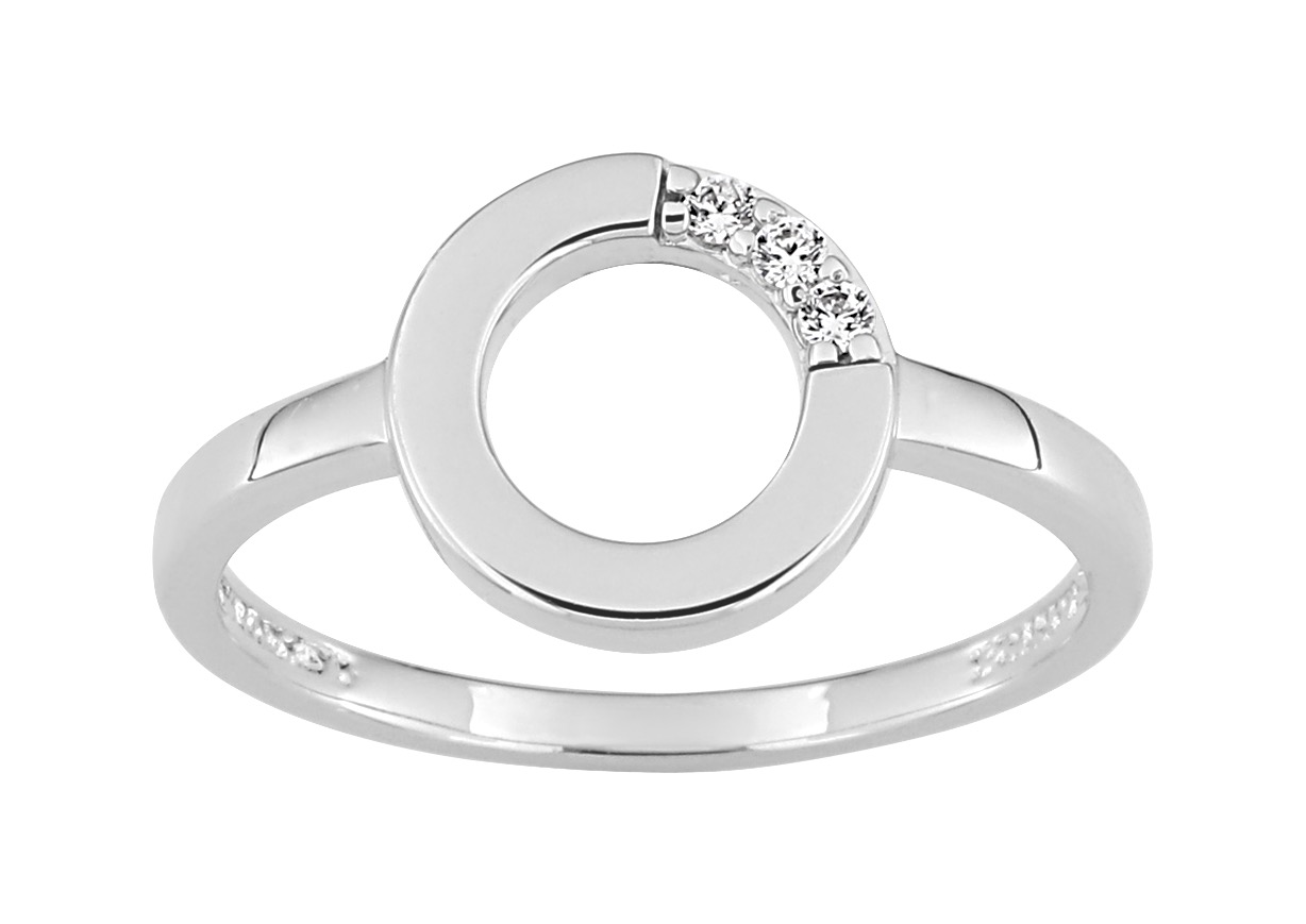 Bague Oxydes de Zirconium Argent 925/1000