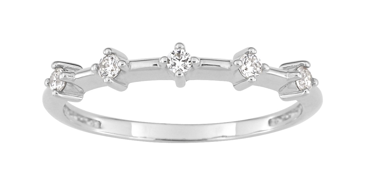 Bague Oxydes de Zirconium Argent 925/1000