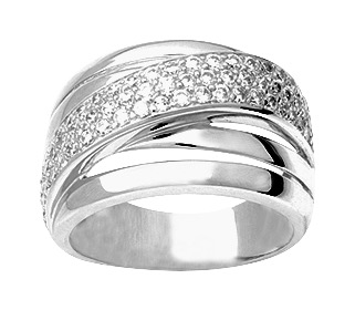Bague Oxydes de Zirconium Argent 925/1000