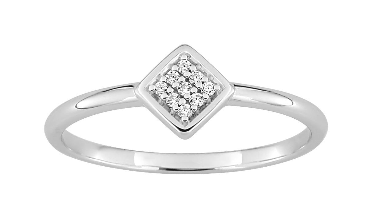 Bague Oxydes de Zirconium Argent 925/1000