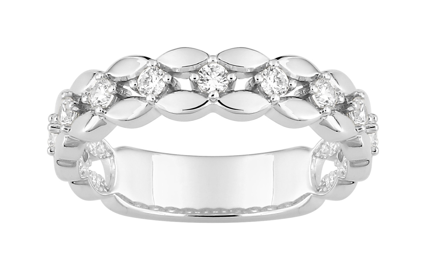 Bague Oxydes de Zirconium Argent 925/1000